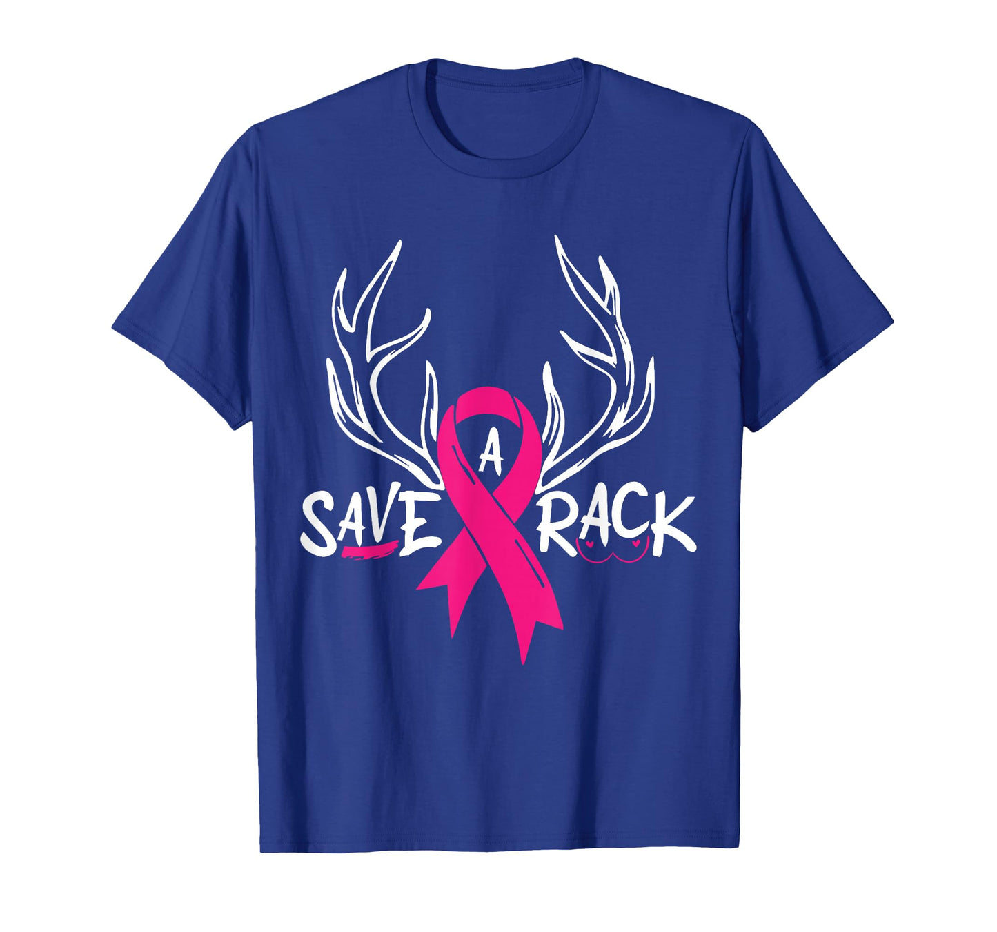 Breast Cancer Awareness Save A Rack Deer Pink Ribbon T-Shirt