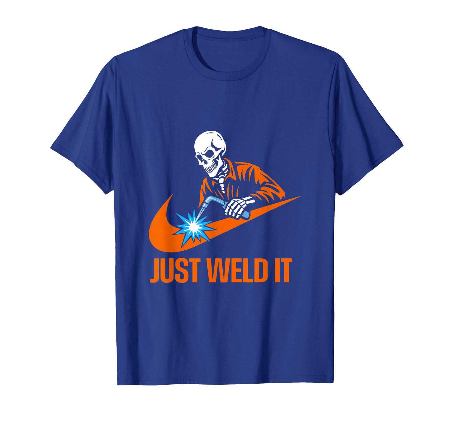 Funny Welder Skeleton Halloween Job Lover Gifts Men Women T-Shirt