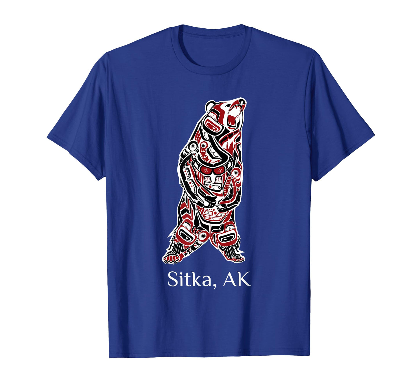 Sitka Alaska Native American Indian Brown Grizzly Bear Gift T-Shirt