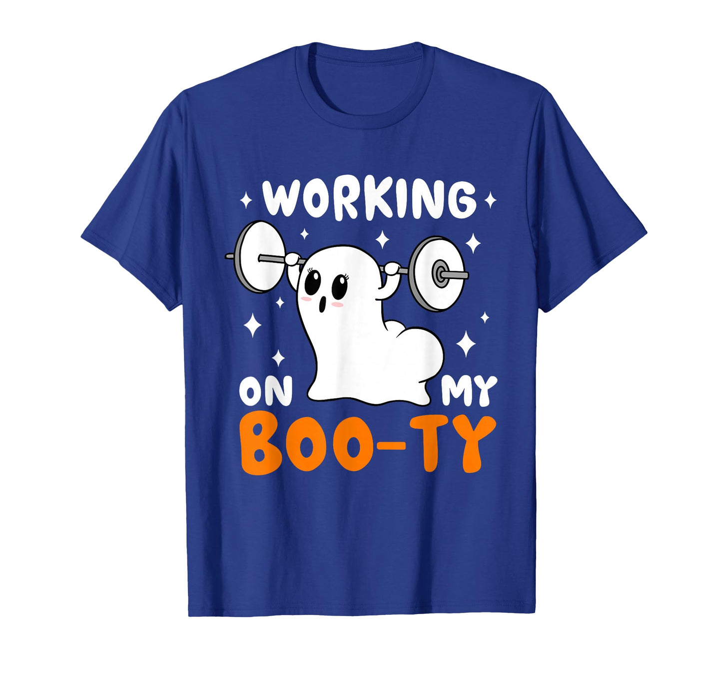 Working On My Boo-Ty Halloween Ghost Gym Spooky Season T-Shirt