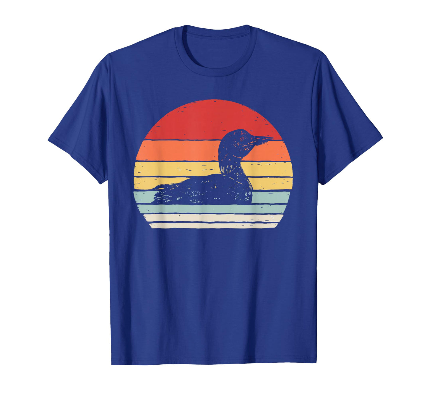 Catch Some Rays Vintage Retro Common Loon Diver Unisex Adult Black T-Shirt