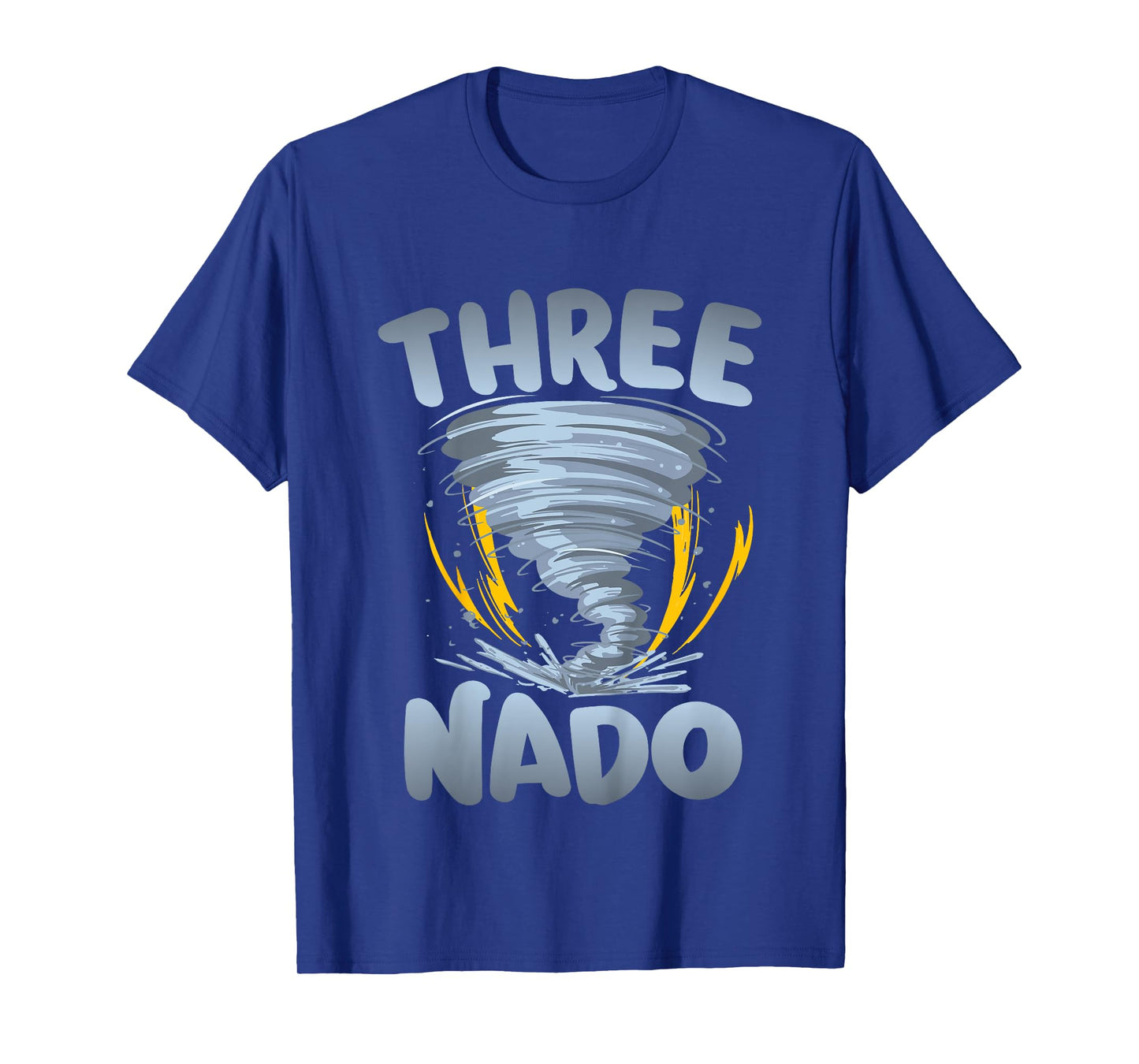 Three-nado Warning 3rd Birthday Tornado Themed Birthday T-Shirt