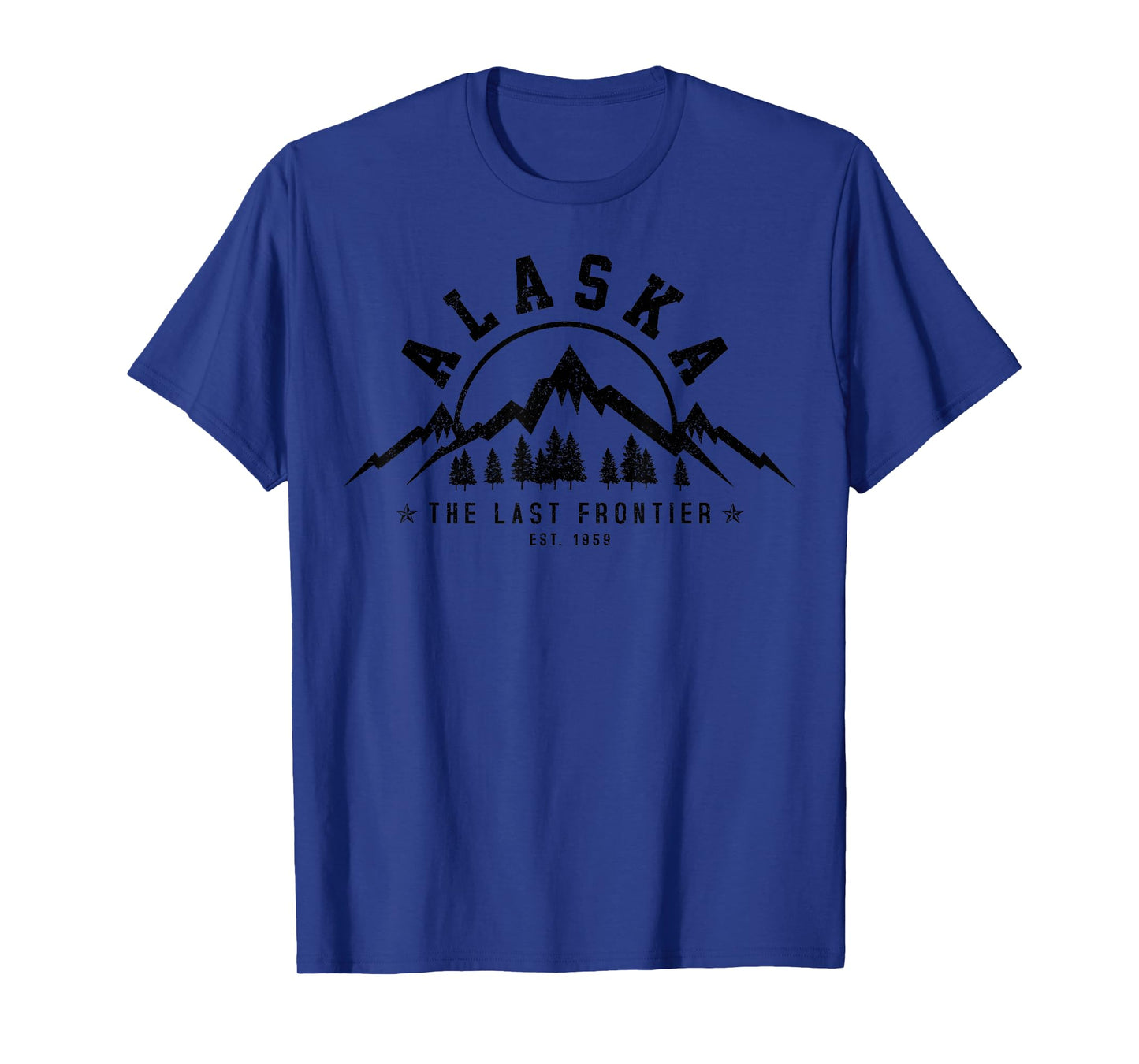 Alaska The Last Frontier Est. 1959 Mountains Nature Gift T-Shirt