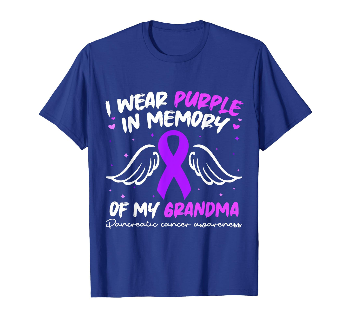 I Wear Purple In Memory Of My Grandma Pancreatic Cancer T-Shirt