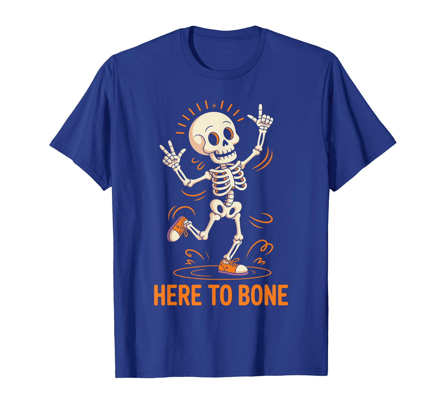 Skeleton Here to Bone Halloween T-Shirt