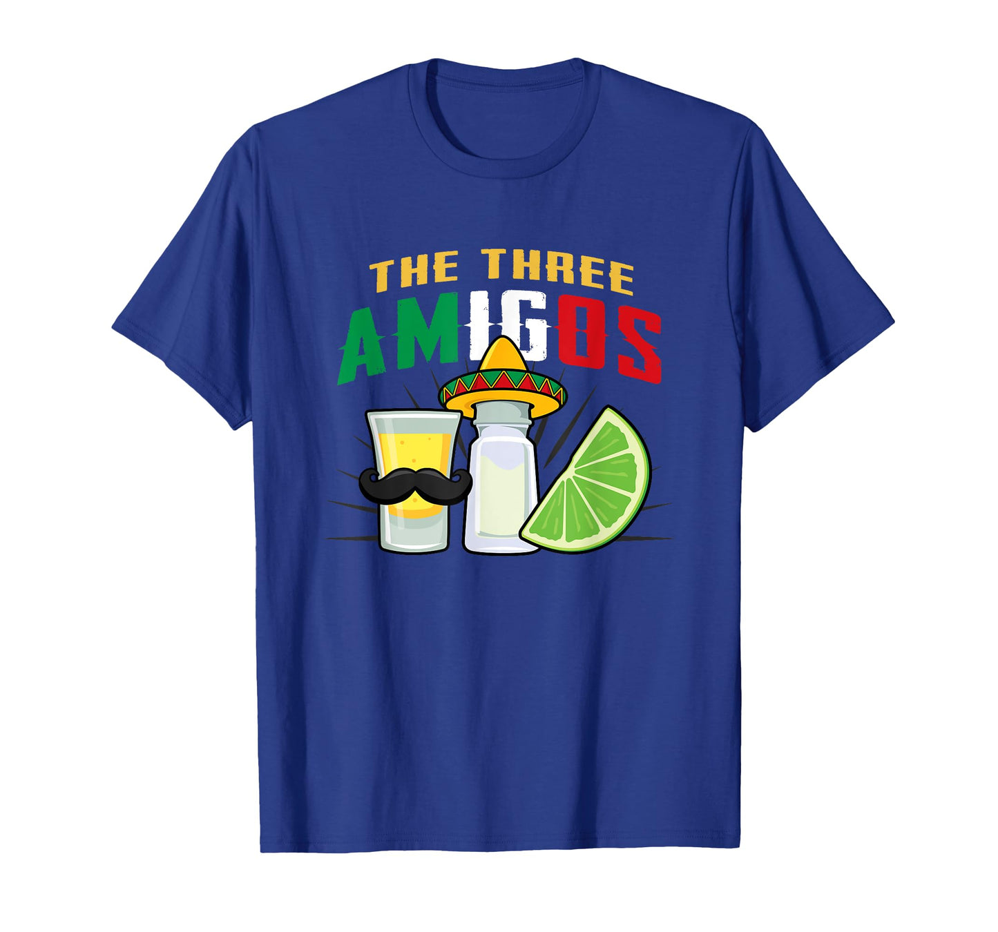 The 3 Three Amigos Lime Salt Tequila Cinco De Mayo T-Shirt