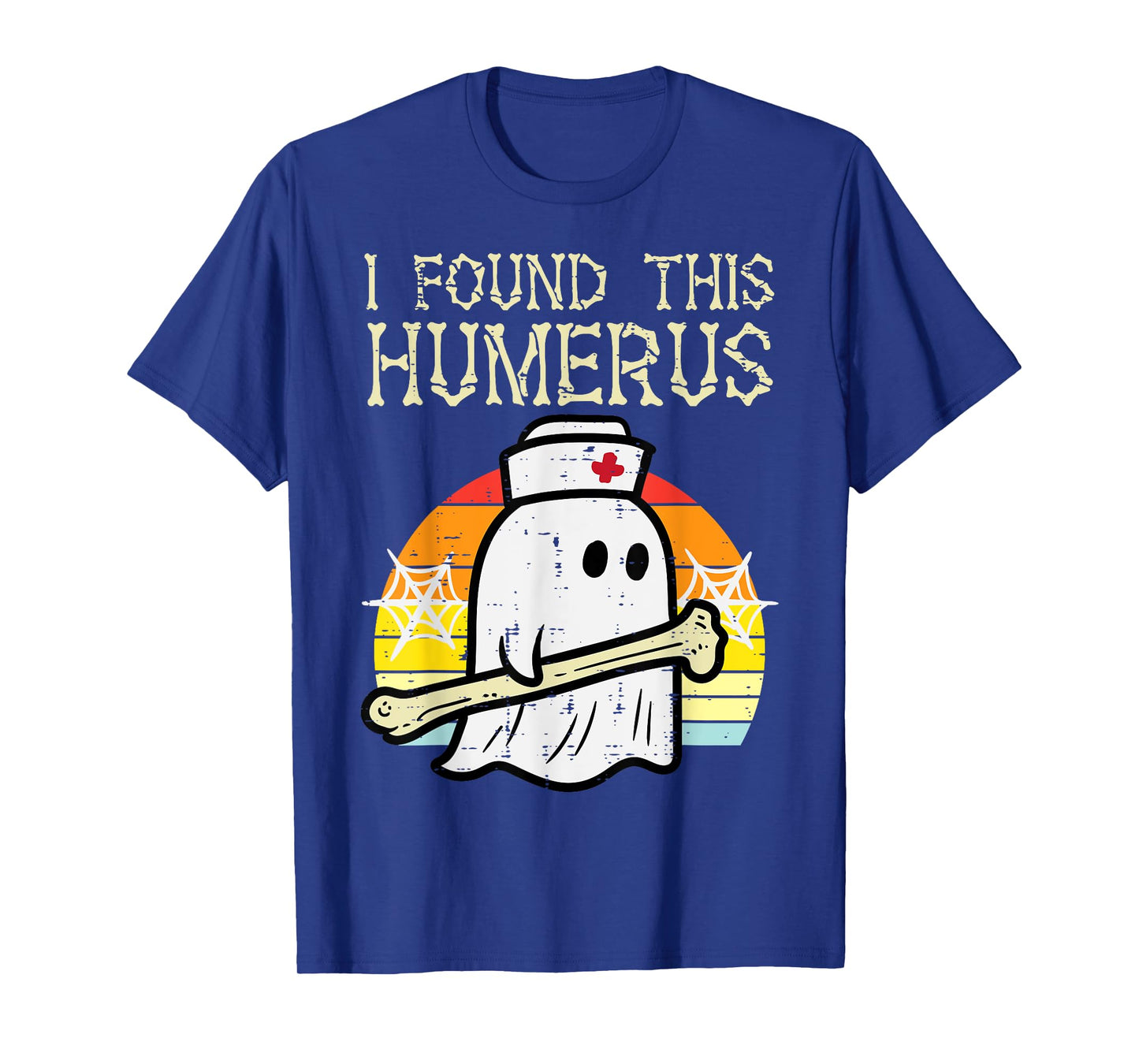 Halloween Nurse Found This Humerus Scrub Top Costume Women T-Shirt
