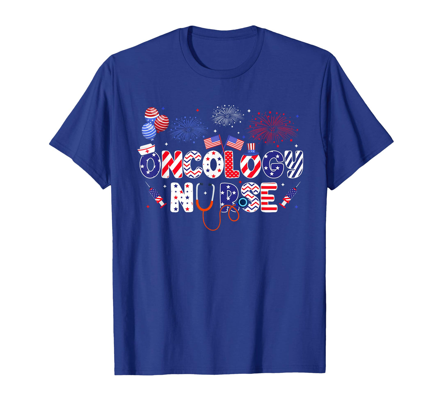 Oncology Nurse 4th Of July American Nursing Independence Day T-Shirt