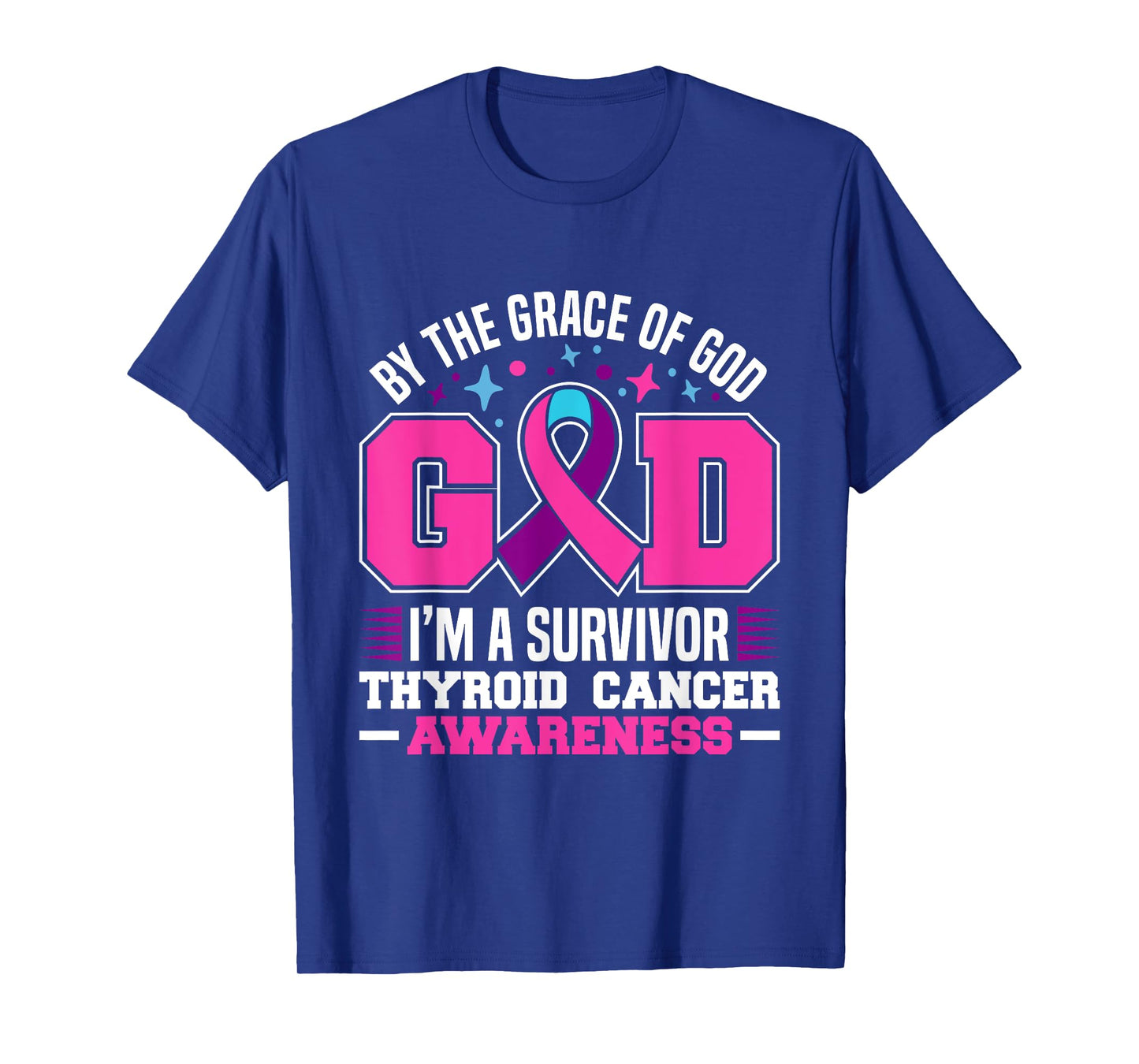 By The Grace God I'm A Survivor Thyroid Cancer Survivor T-Shirt