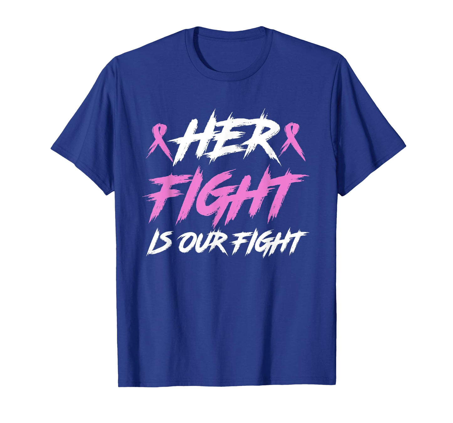 Her Fight Our Fight Family Breast Cancer Awareness Men Kid T-Shirt
