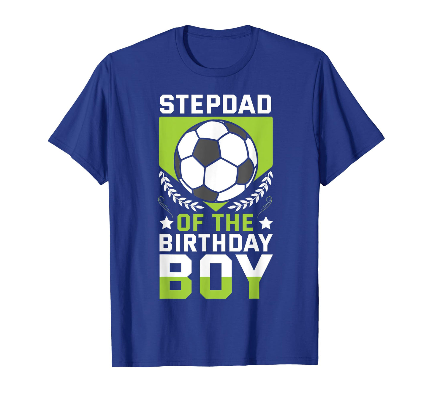 Stepdad of the Birthday Boy Soccer Player Bday Team Party T-Shirt