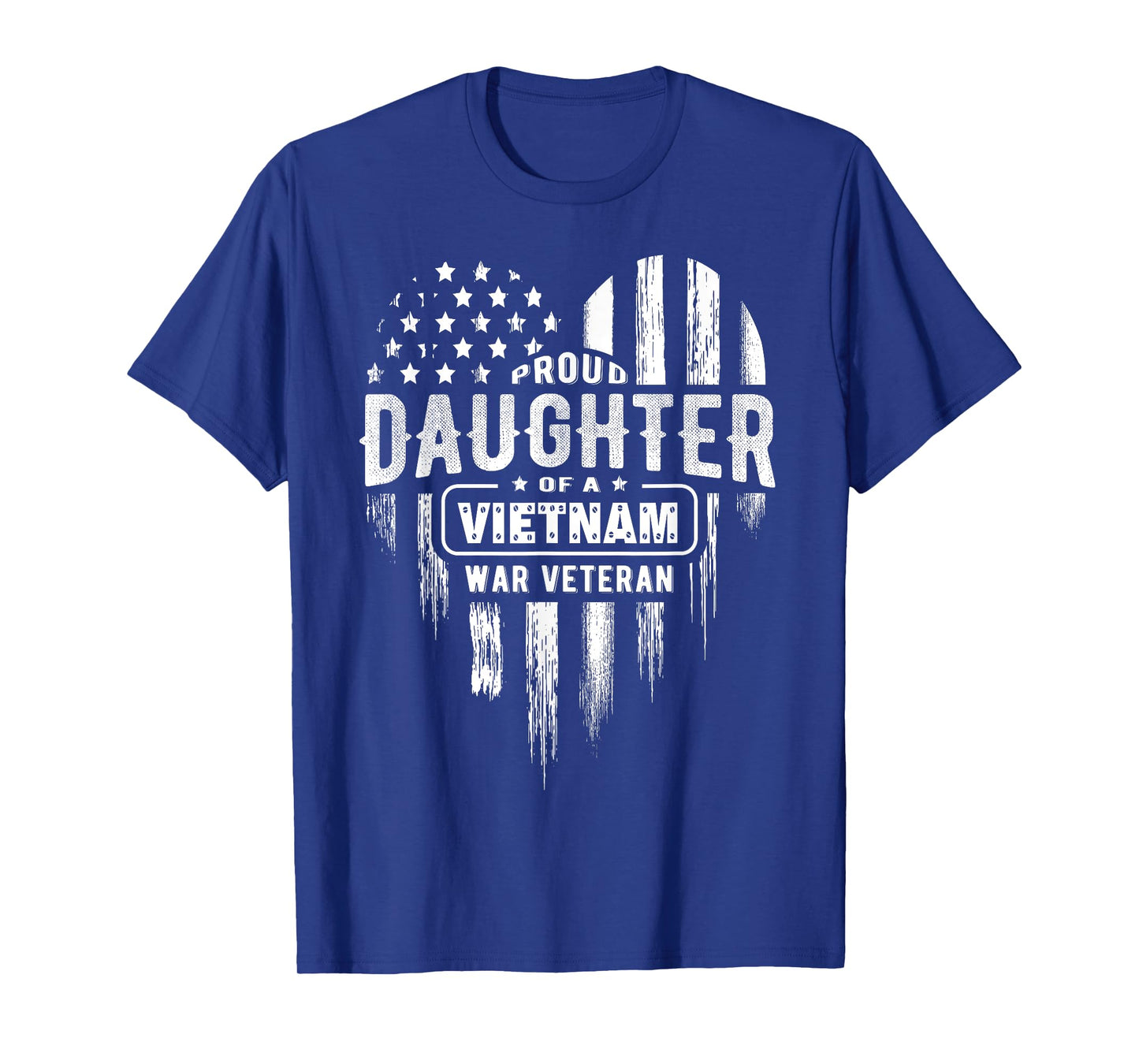 Proud Daughter Vietnam Vet Dad Veterans Day American Flag T-Shirt for Women Girls Kids Men