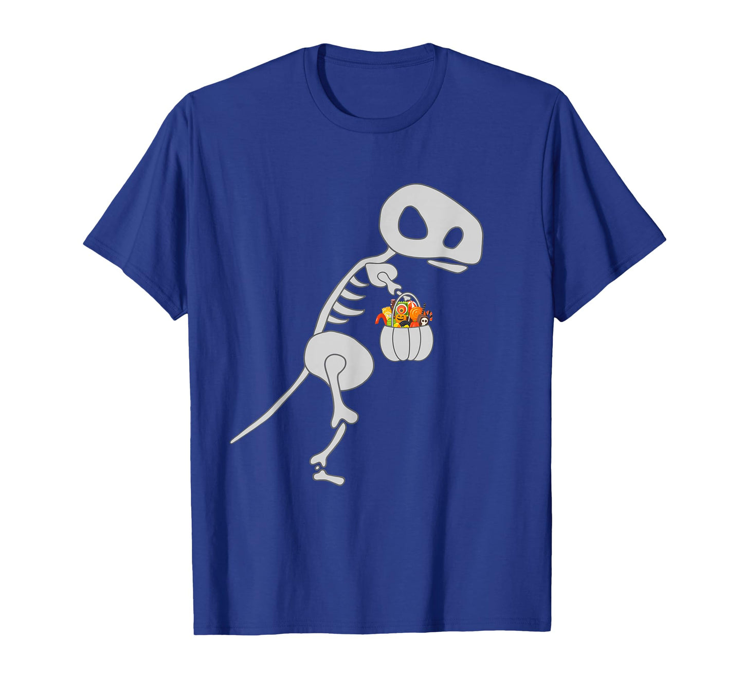 T-Rex Halloween Dinosaur Skeleton Funny Kids Trick or Treat T-Shirt
