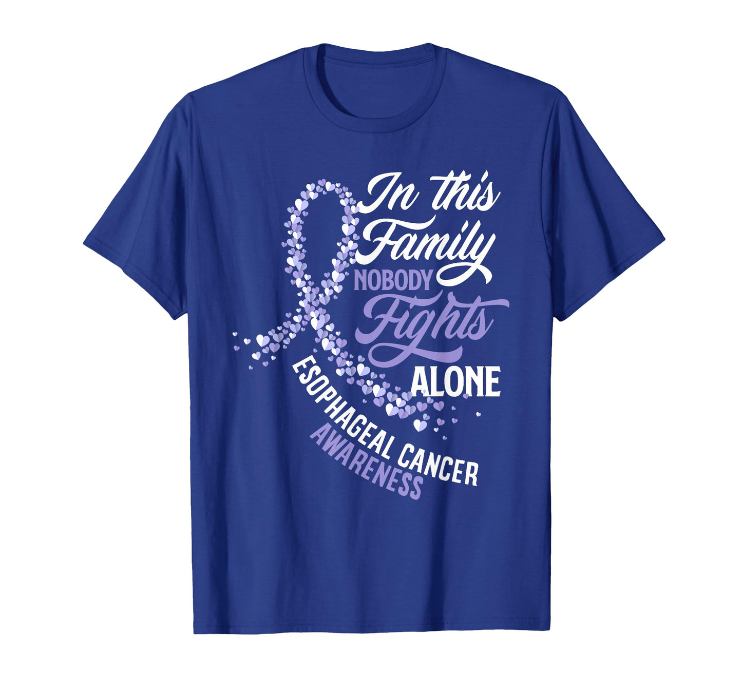 In This Family Nobody Fights Alone Esophageal Cancer T-Shirt