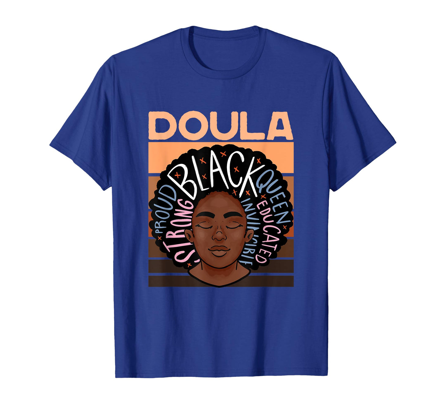 Black Doula Melanin Childbirth Support Midwife Labor Doula T-Shirt