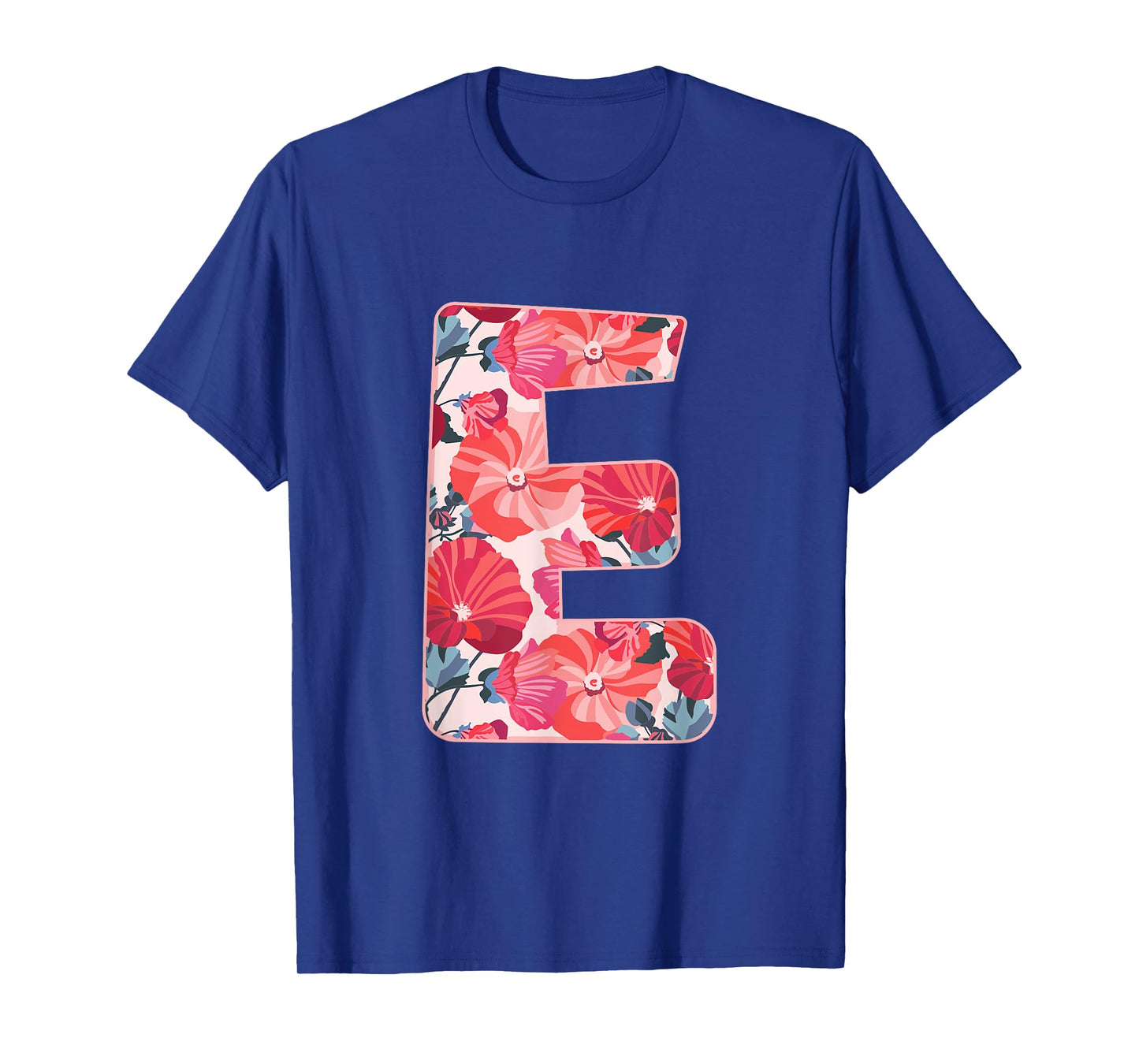 Letter E Alphabet First Name Vowels Flower Nature Gift T-Shirt