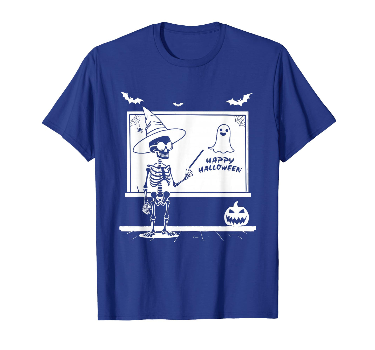 Teacher Skeleton Waiting for Halloween Spooky Season, T-Shirt
