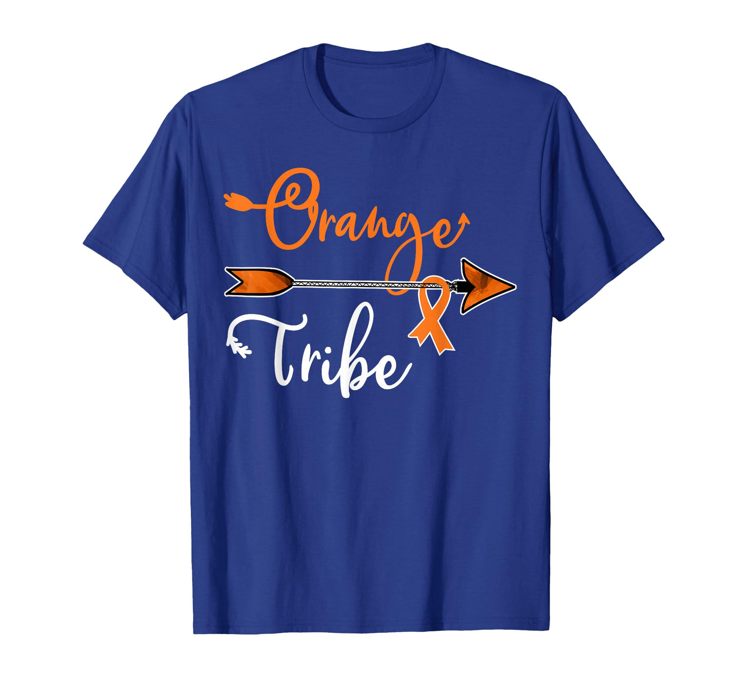 Kidney Leukemia Cancer Awareness Orange Ribbon Tribe T-Shirt