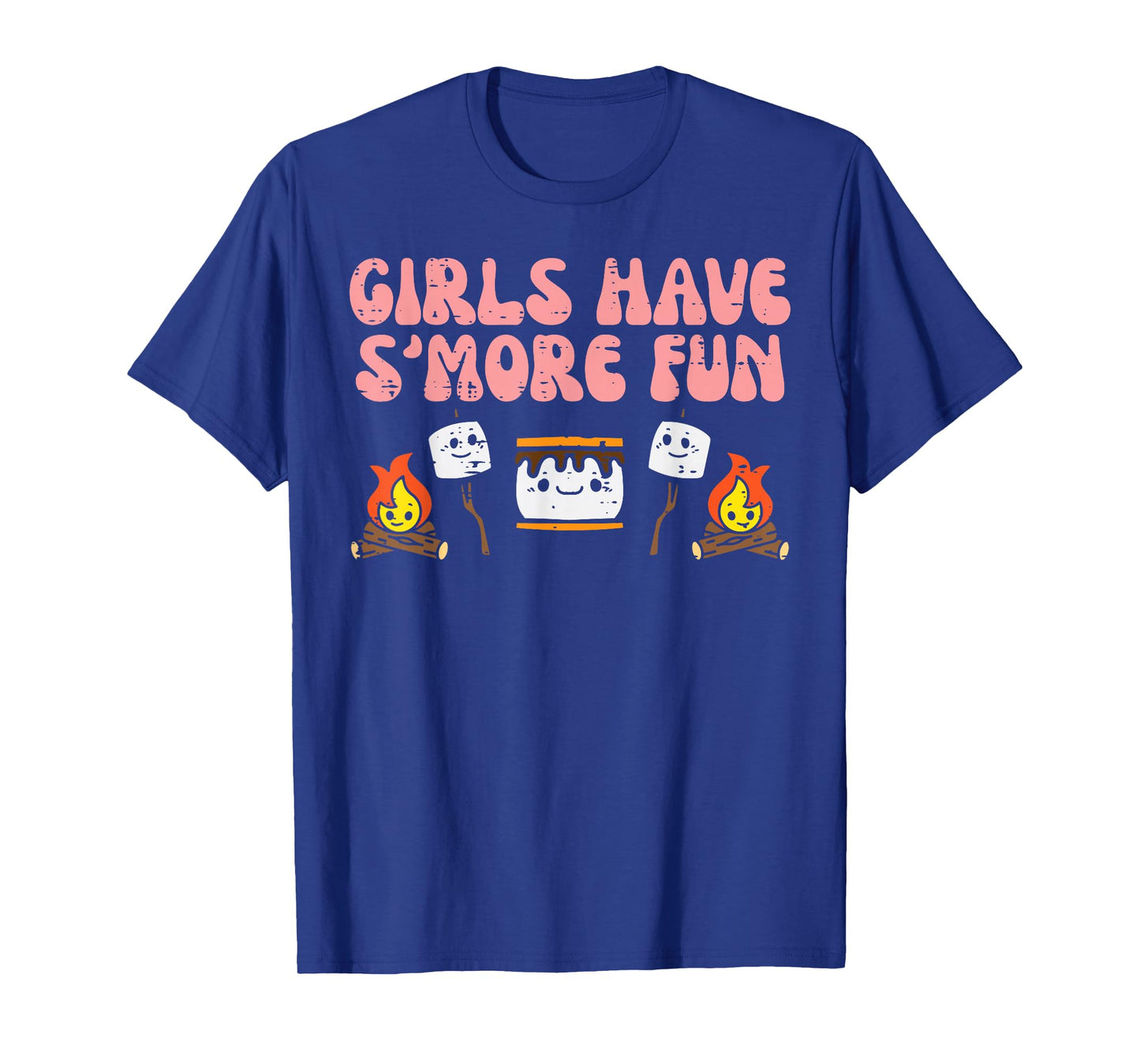 Girls Have Smore Fun Camping Friends Camp Women Girl Kids T-Shirt