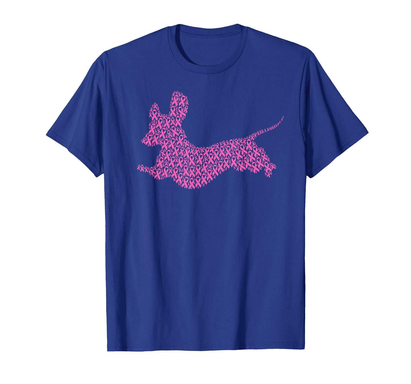 Breast Cancer Awareness Pink Ribbon & Survivor Dog Dachshund T-Shirt
