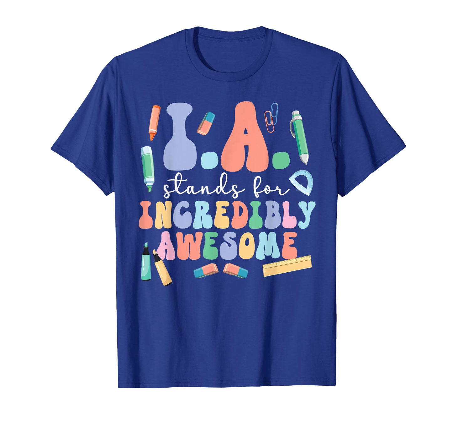 Best Instructional Assistant Groovy Instructional Assistants T-Shirt