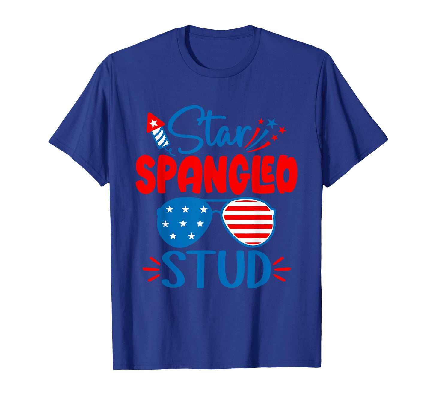 Star Spangled Stud Shirt 4th of July For Boys Toddler Kids T-Shirt