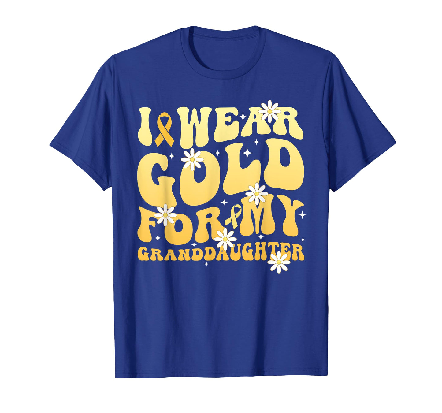I Wear Gold for My Granddaughter Childhood Cancer Awareness T-Shirt
