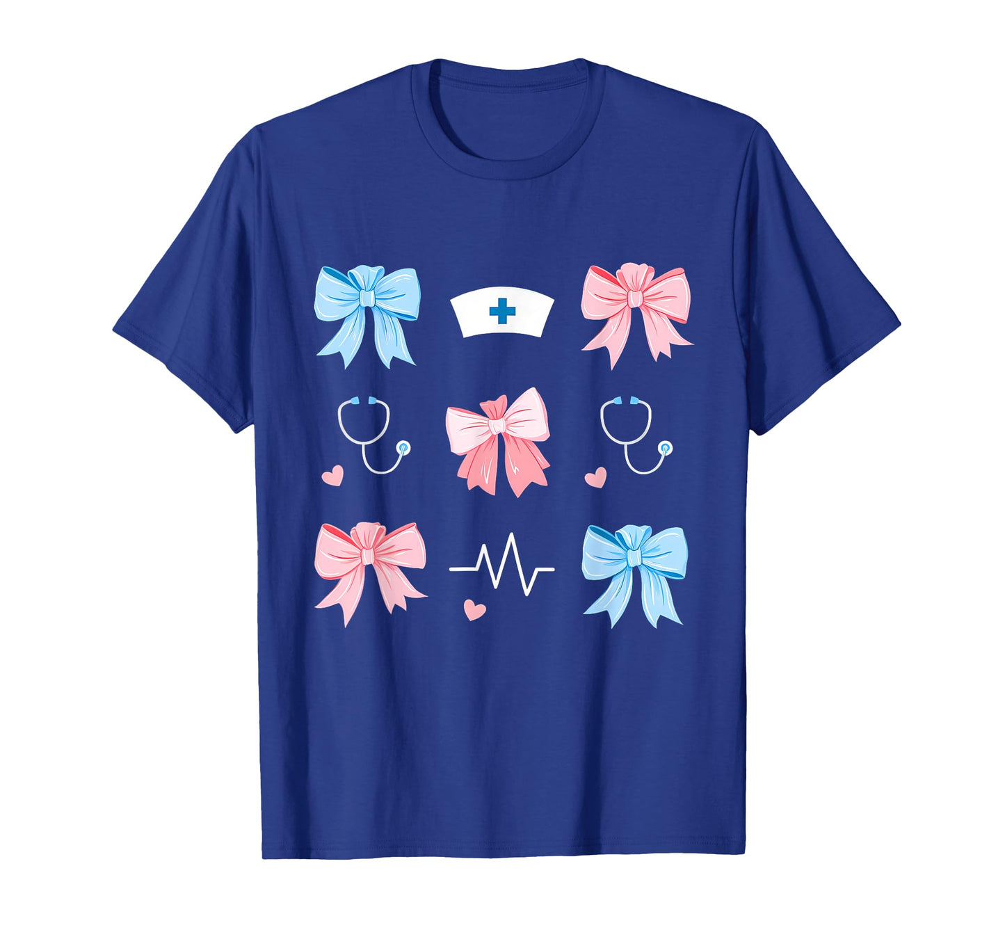 Pink Nurse Stethoscope Aesthetic Coquette T-Shirt