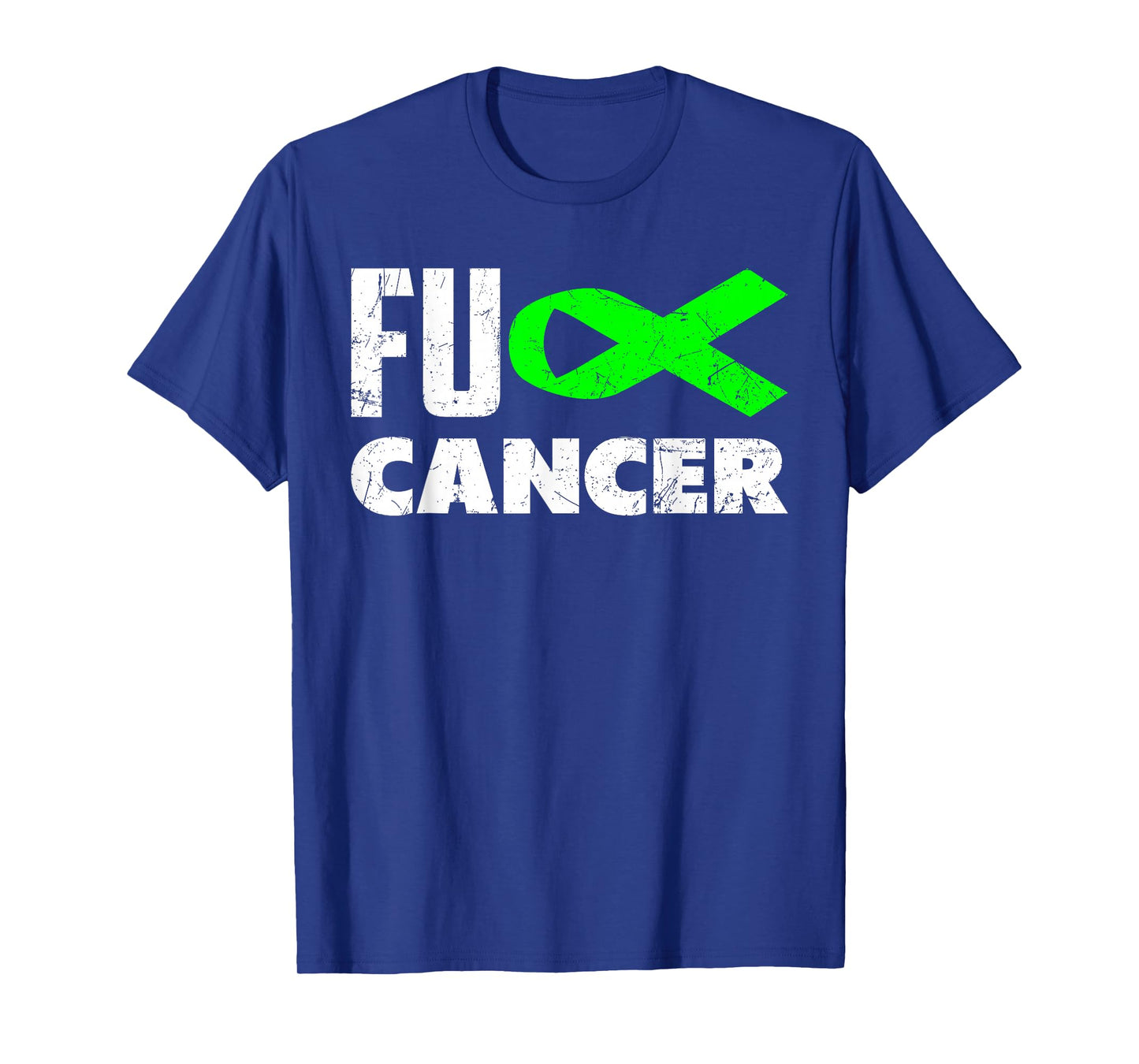 Fuck Cancer Lime Green Ribbon Non-Hodgkin Lymphoma Awareness T-Shirt
