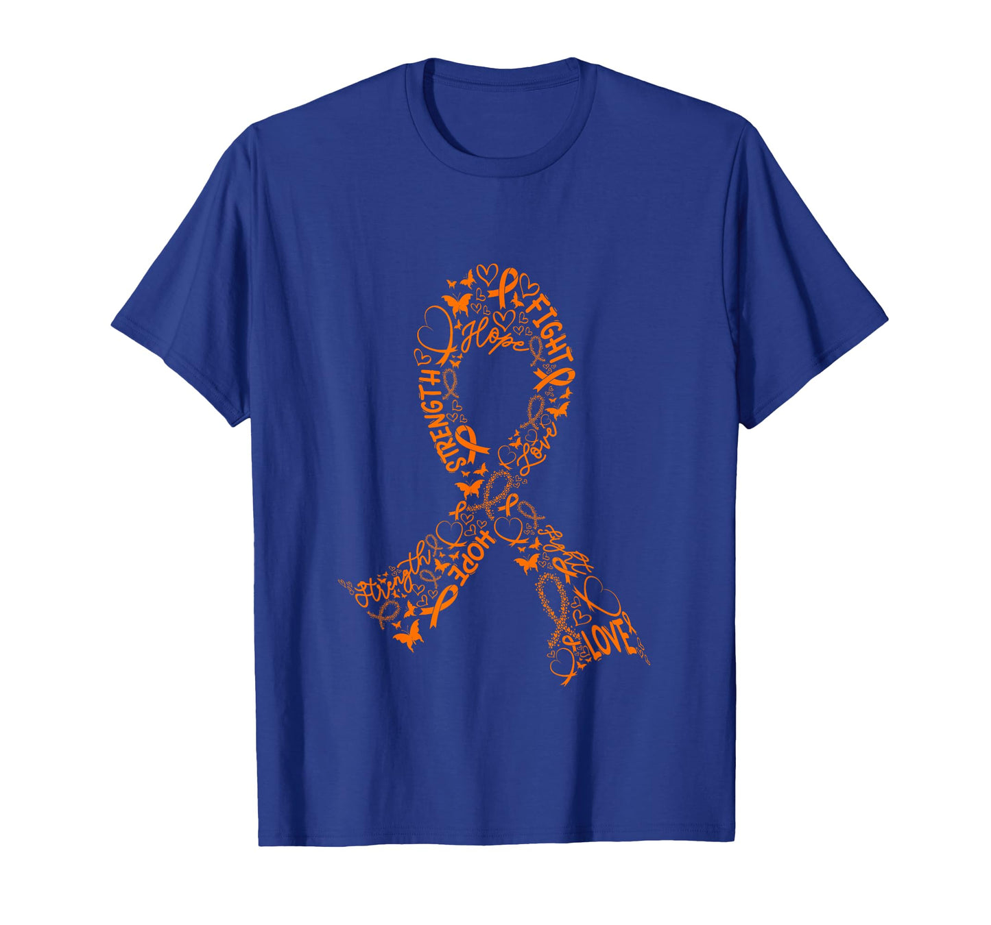 Leukemia Cancer Battle Warrior Orange Ribbon Awareness Gifts T-Shirt