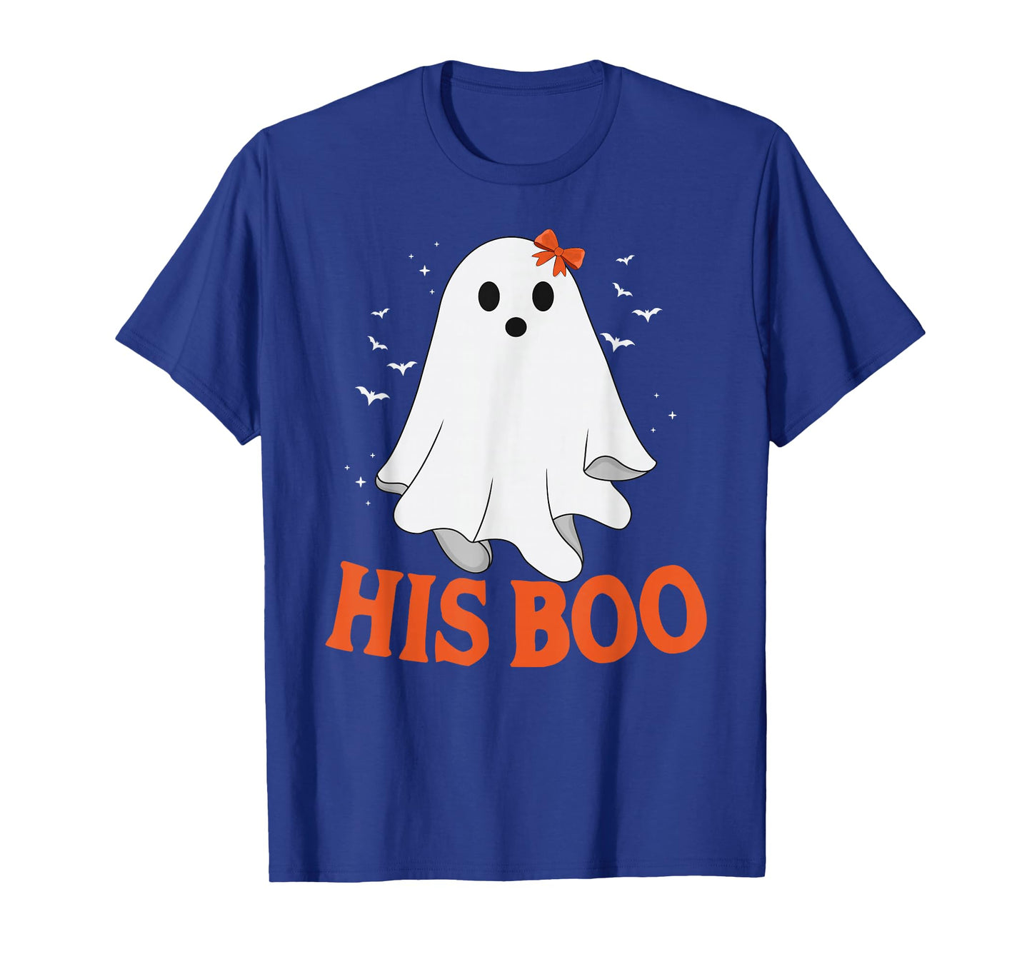 Her Boo and His Boo Funny Matching Couple Ghost Halloween T-Shirt