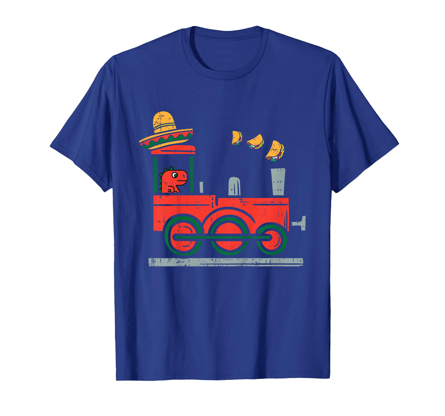 Kids Mexican Dino Train Tacos Toddler Boys Cinco De Mayo Kids T-Shirt