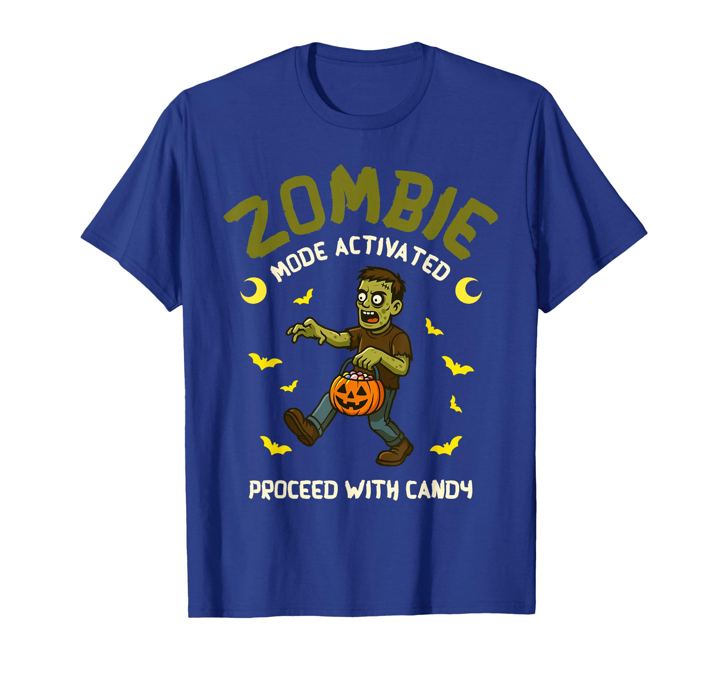 Zombie Mode Activated Halloween Spooky Haunted Season T-Shirt