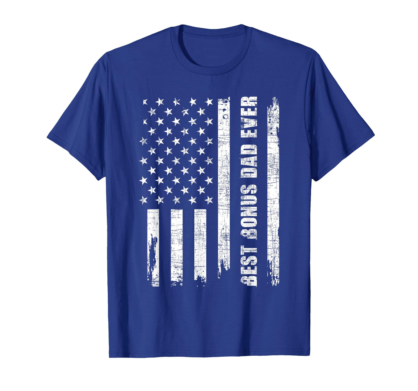 Best Bonus Dad Ever - USA Flag Adoptive Father Stepdad Daddy T-Shirt