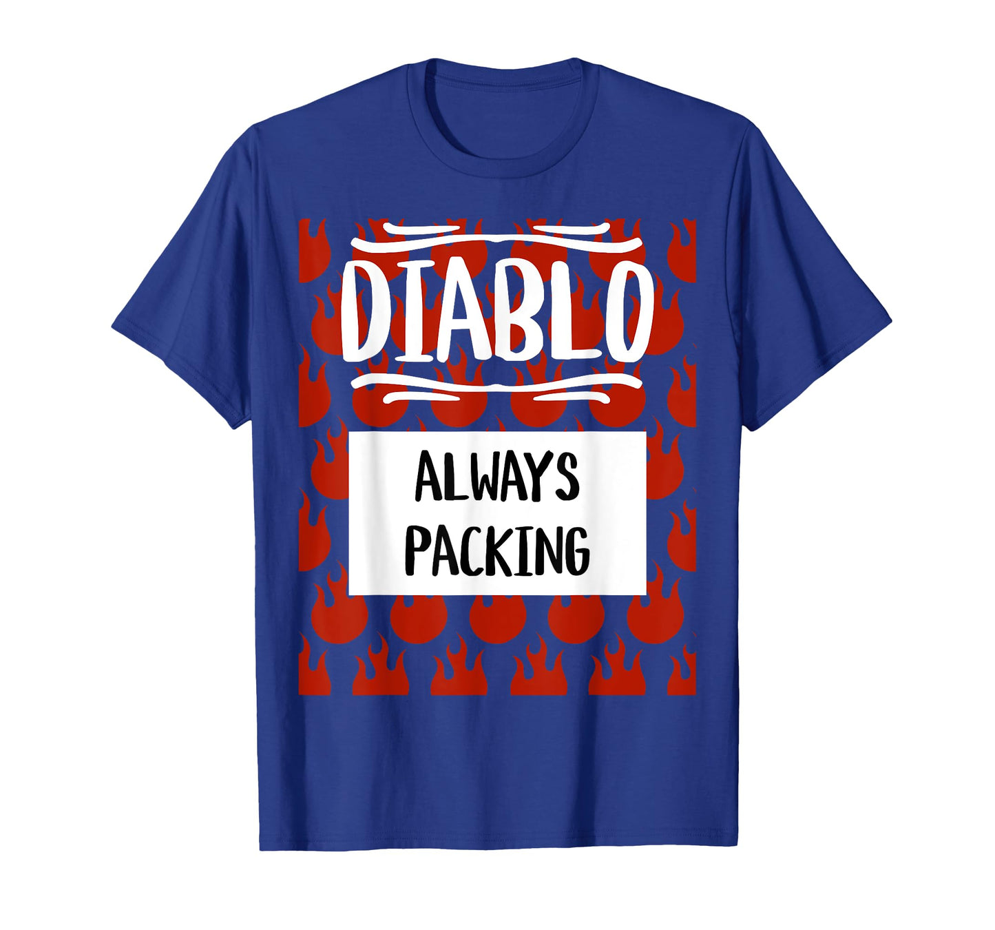 Diablo Hot Sauce Packet Group Halloween Costume Matching T-Shirt