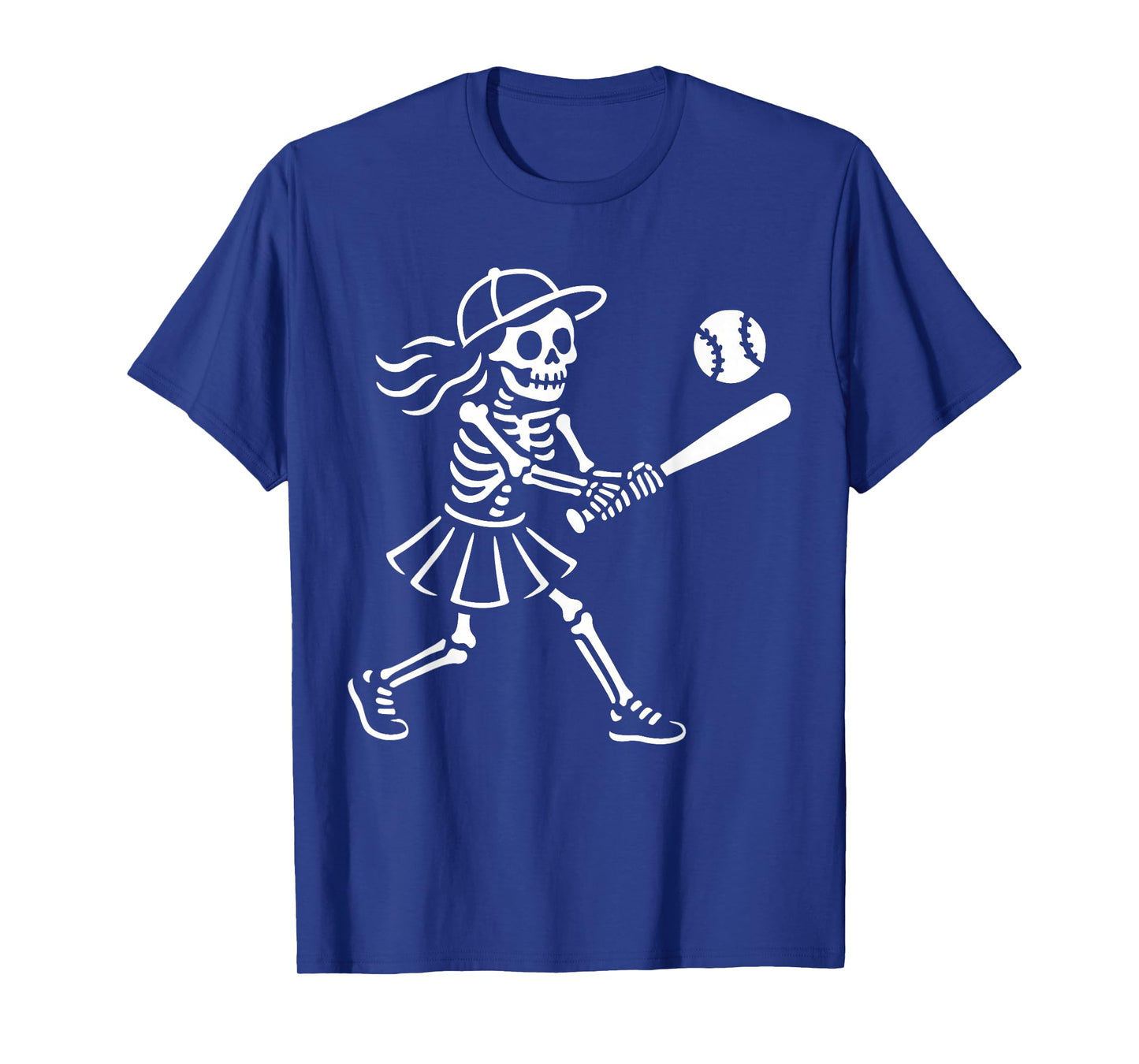 Spooky Softball Skeletons Halloween Costume Spooky Women T-Shirt