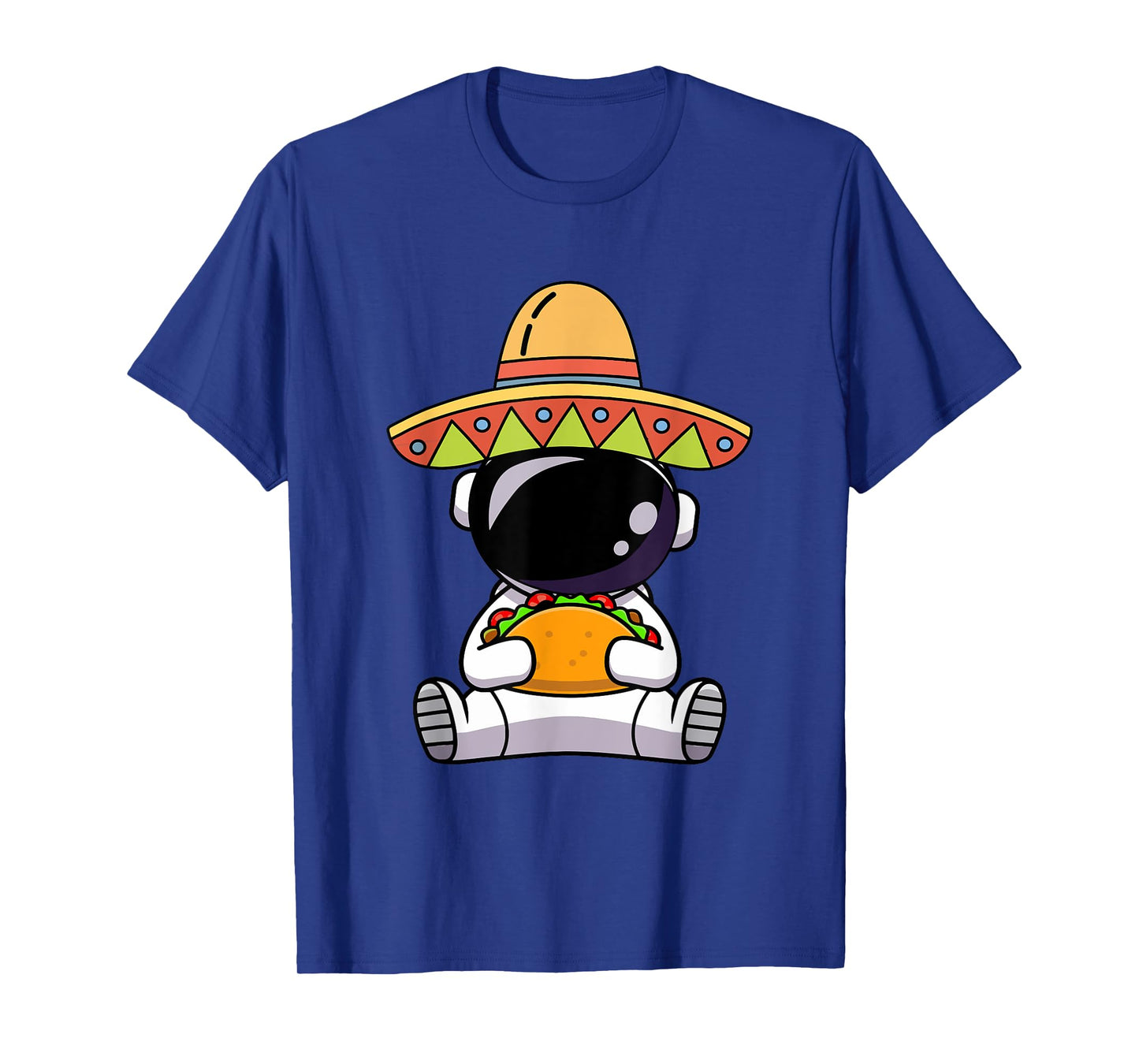 Astronaut Eating Tacos Funny Cinco De Mayo Space Mexican T-Shirt