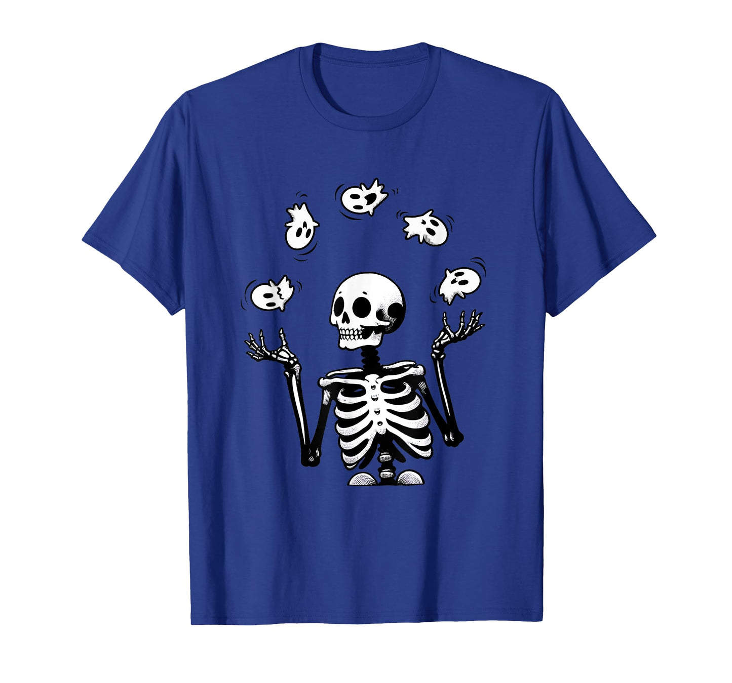 Juggling Skeleton Funny Halloween Ghost Design T-Shirt