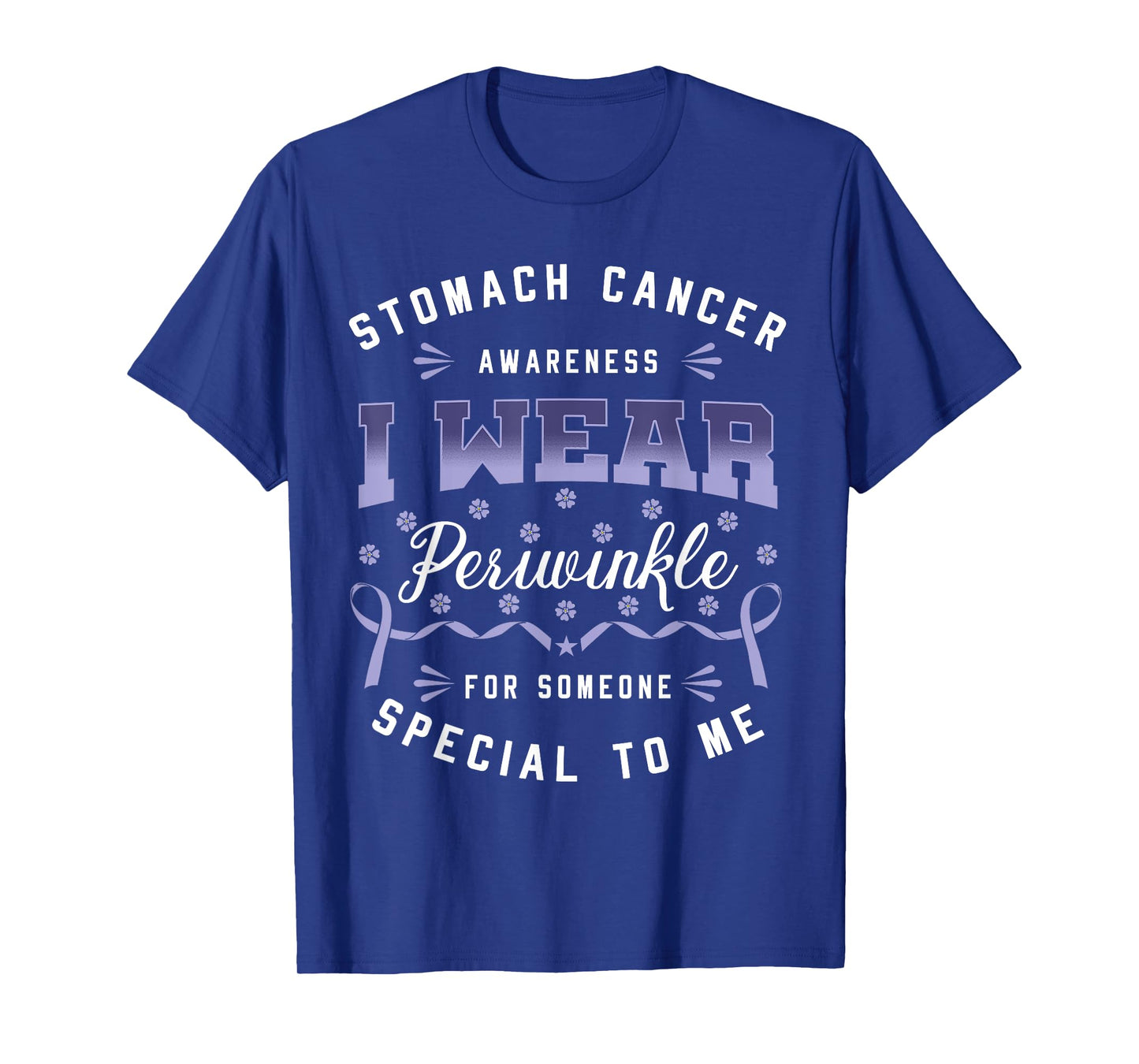 Stomach Cancer Awareness I Wear Periwinkle Gastric Survivor T-Shirt