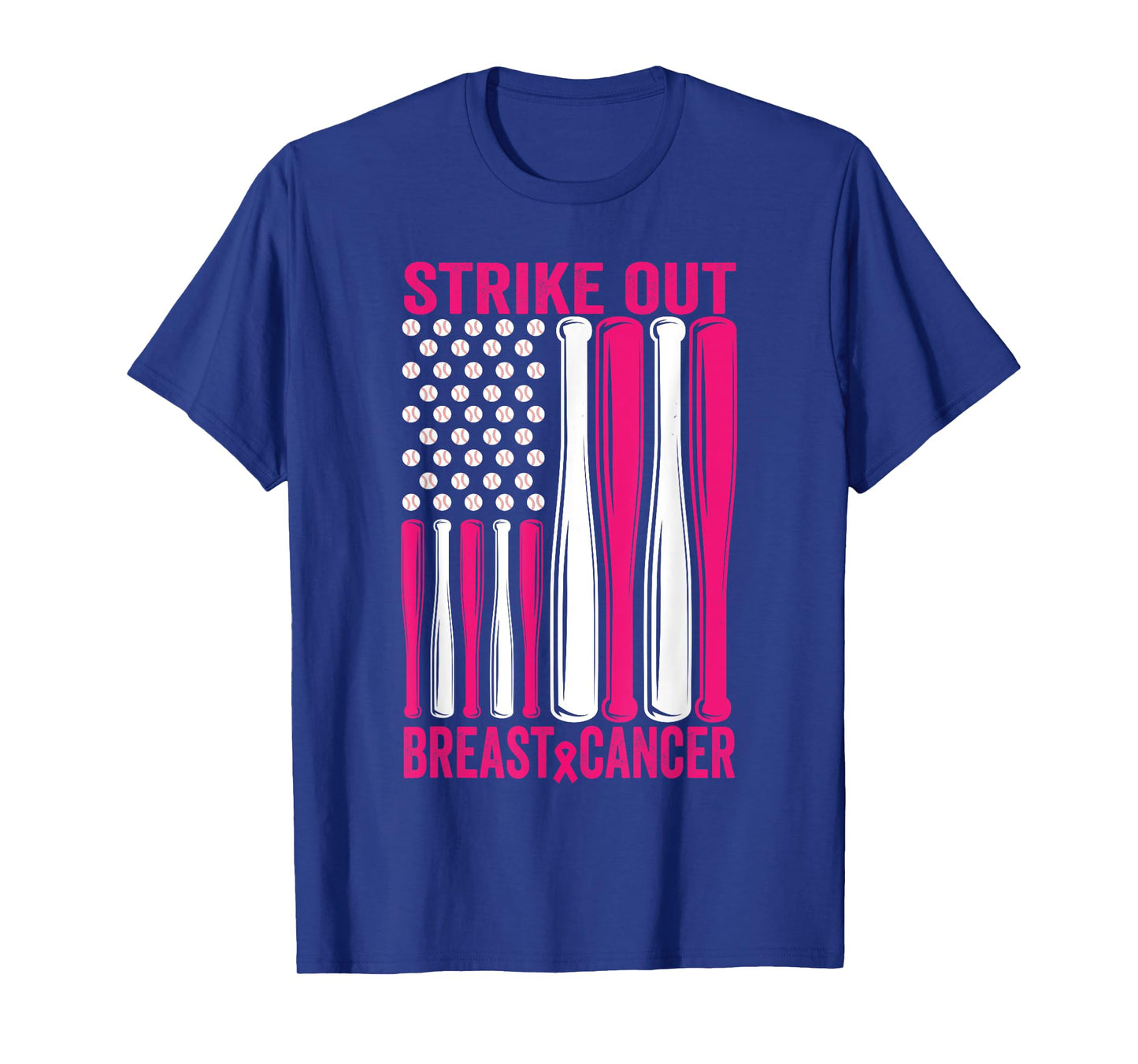 Strike Out Softball Breast Cancer Awareness T-Shirt