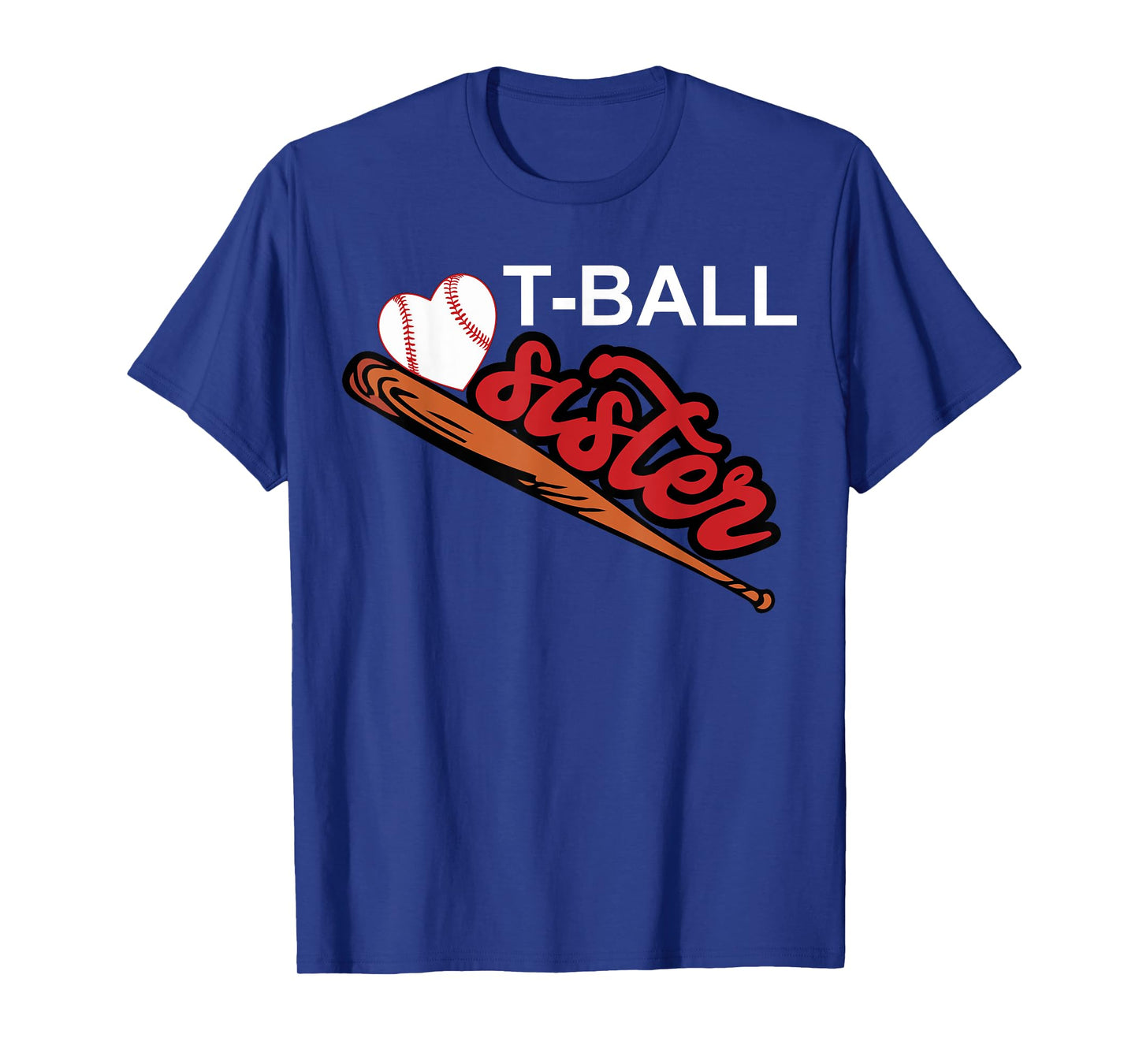 T-ball Sister Shirt | Cute Female Sibling Player Tee Gift T-Shirt