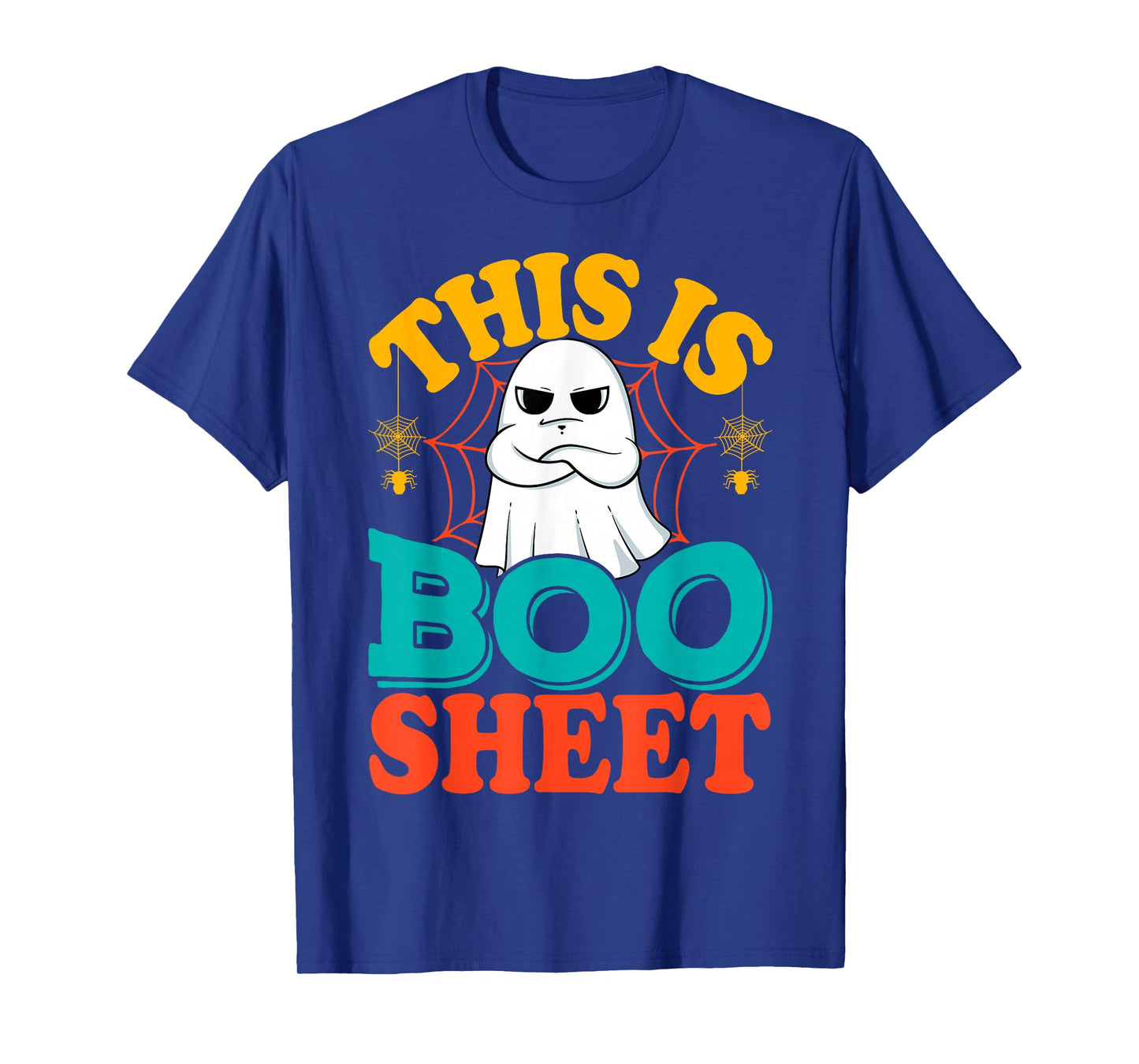 This is Boo Sheet Ghost Retro Halloween Costume Men Women T-Shirt