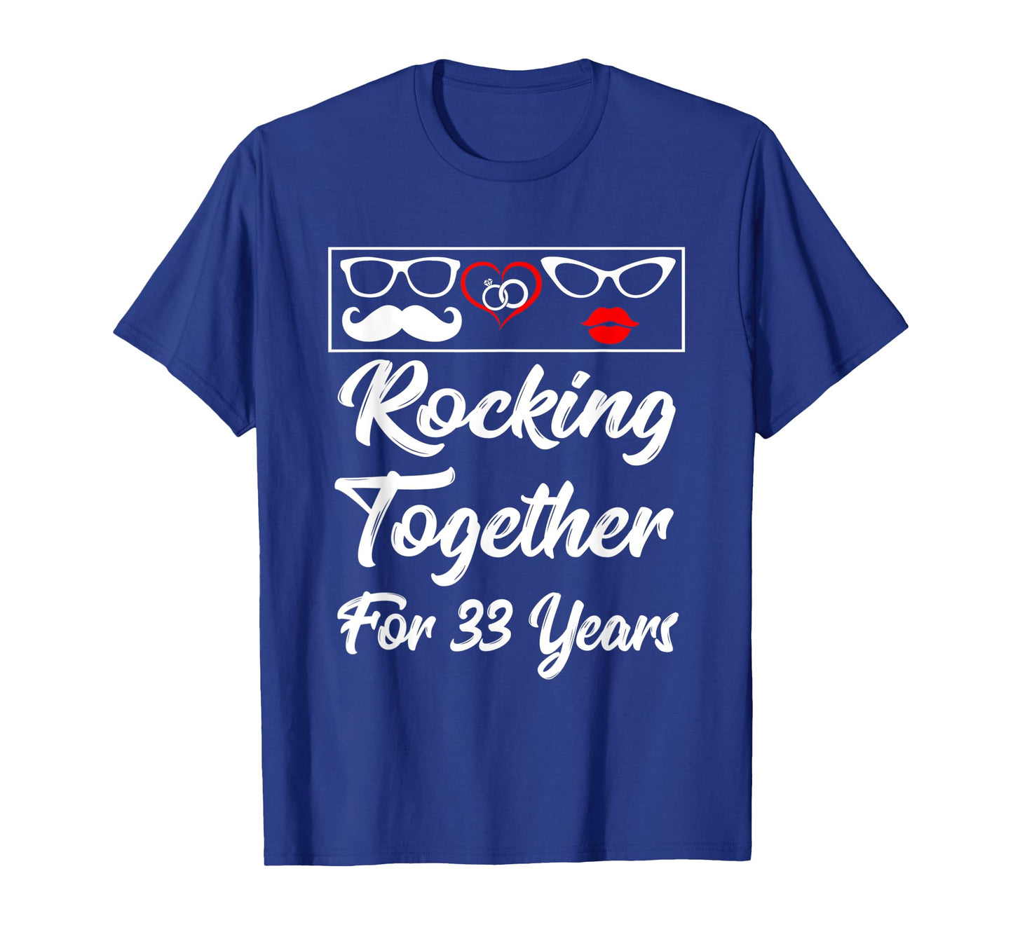 33rd Wedding Anniversary Rocking Together For 33 Years Shirt
