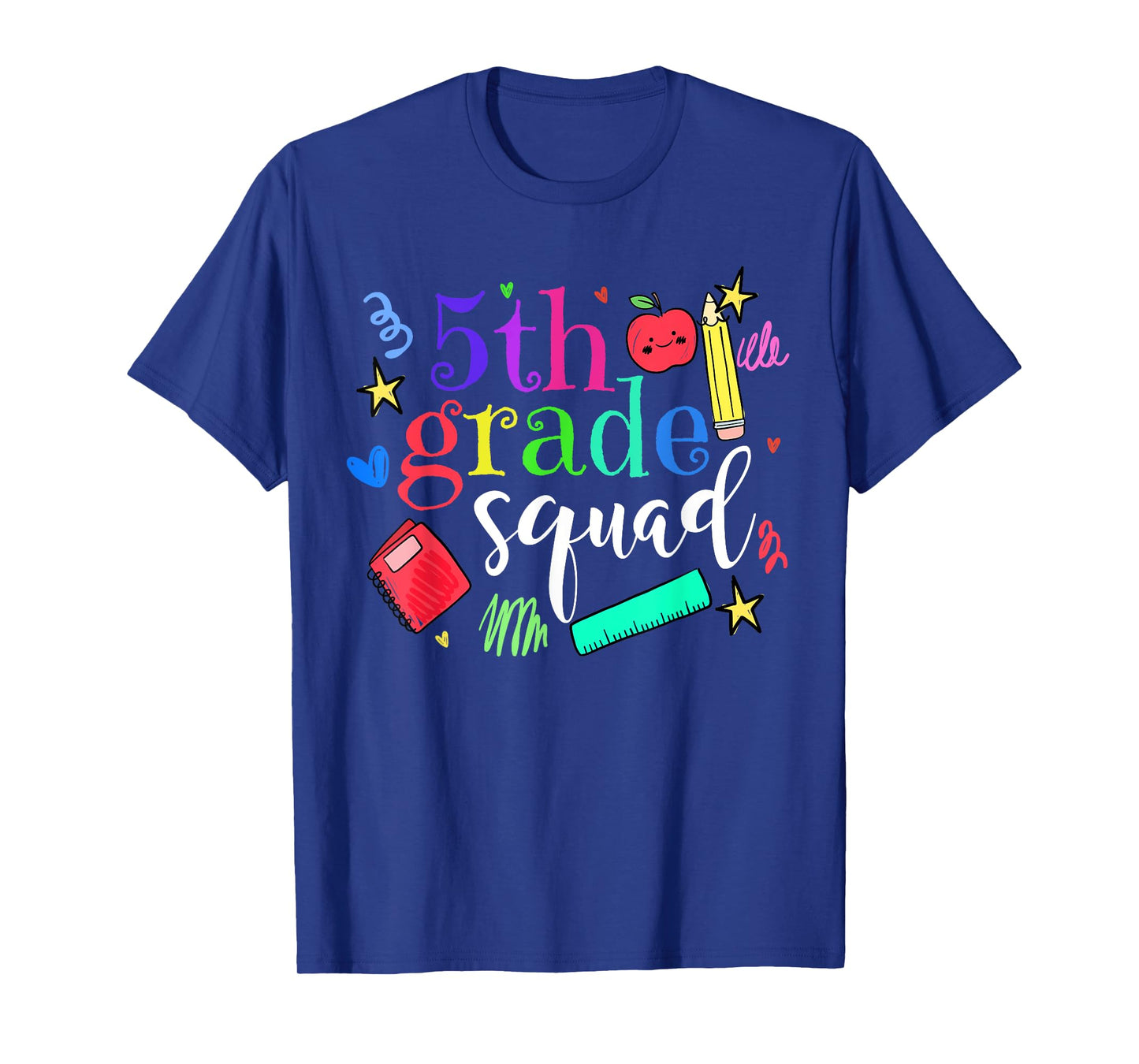 5th Grade Squad Back To School Team Fifth Grade Funny T-Shirt