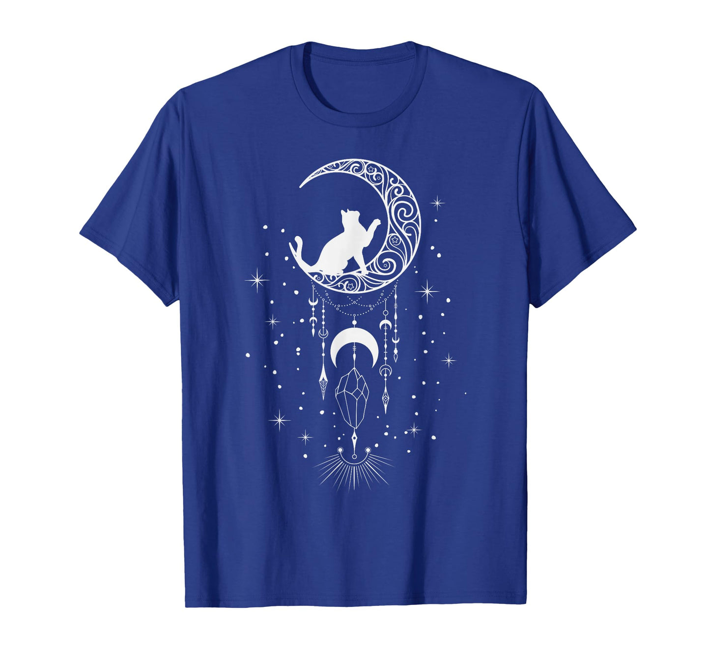 Astrology, Cat, Crescent Moon, Dream Catcher, Esoteric T-Shirt