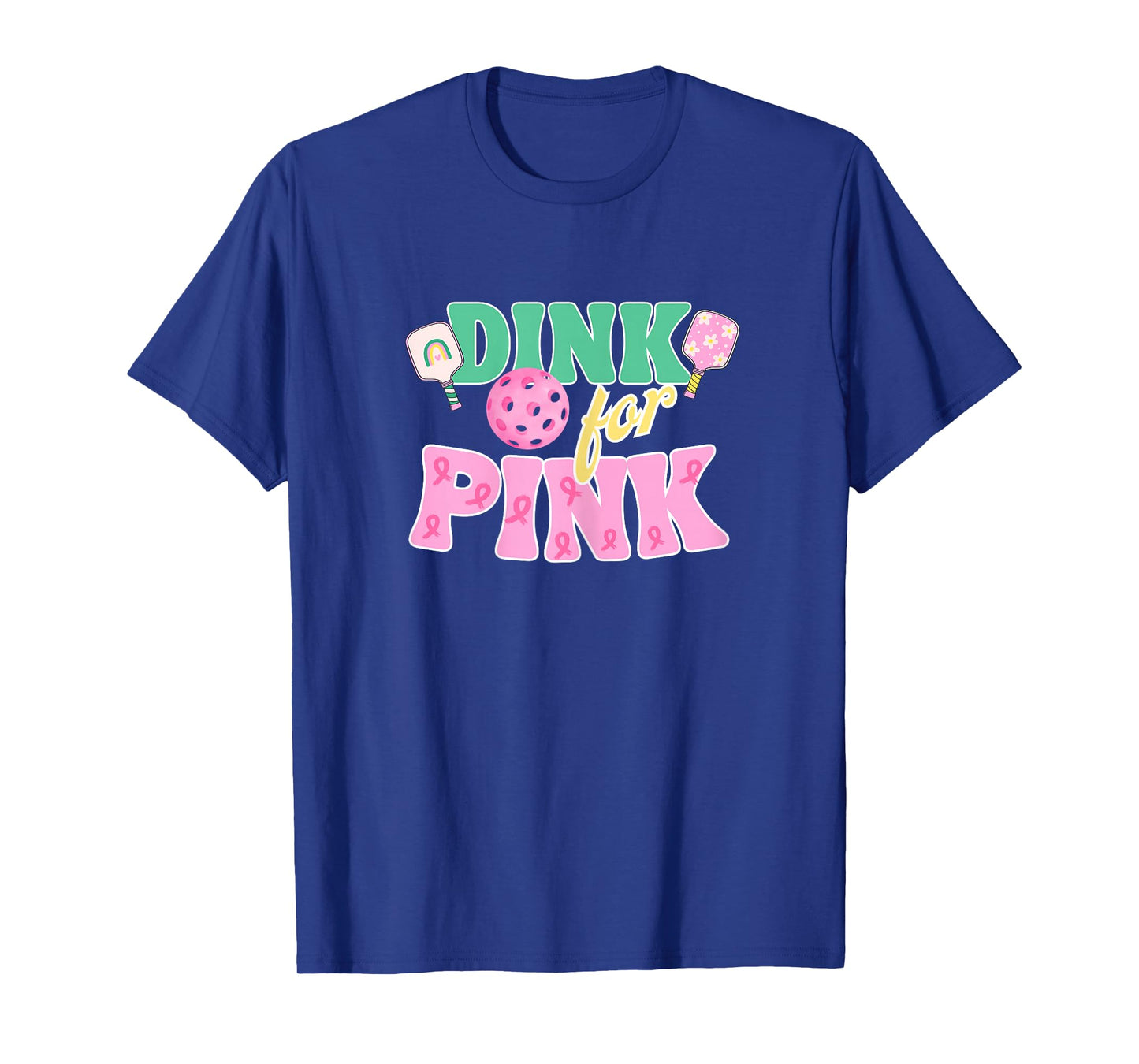 Preppy Pickleball Dink for Pink Breast Cancer Awareness T-Shirt