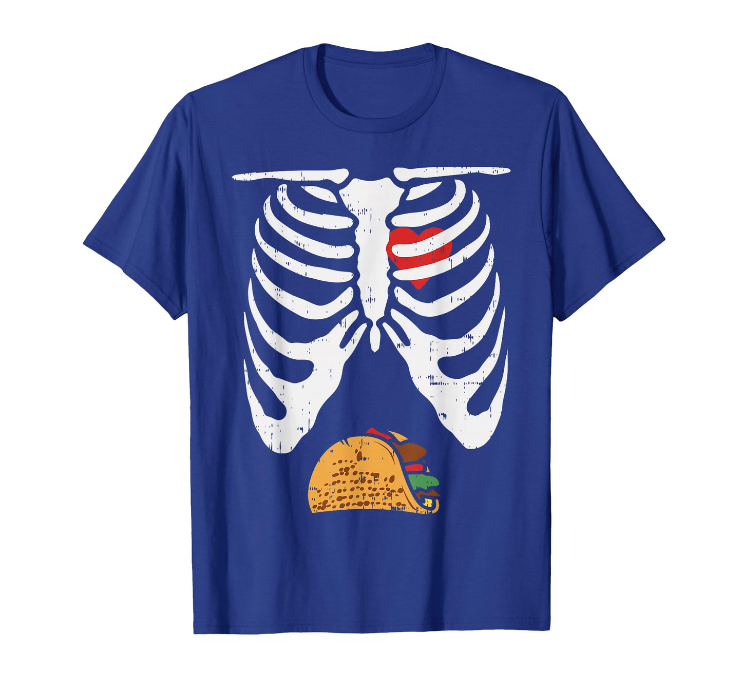 Halloween Dad Skeleton Taco Belly Funny Pregnancy Couple Men T-Shirt