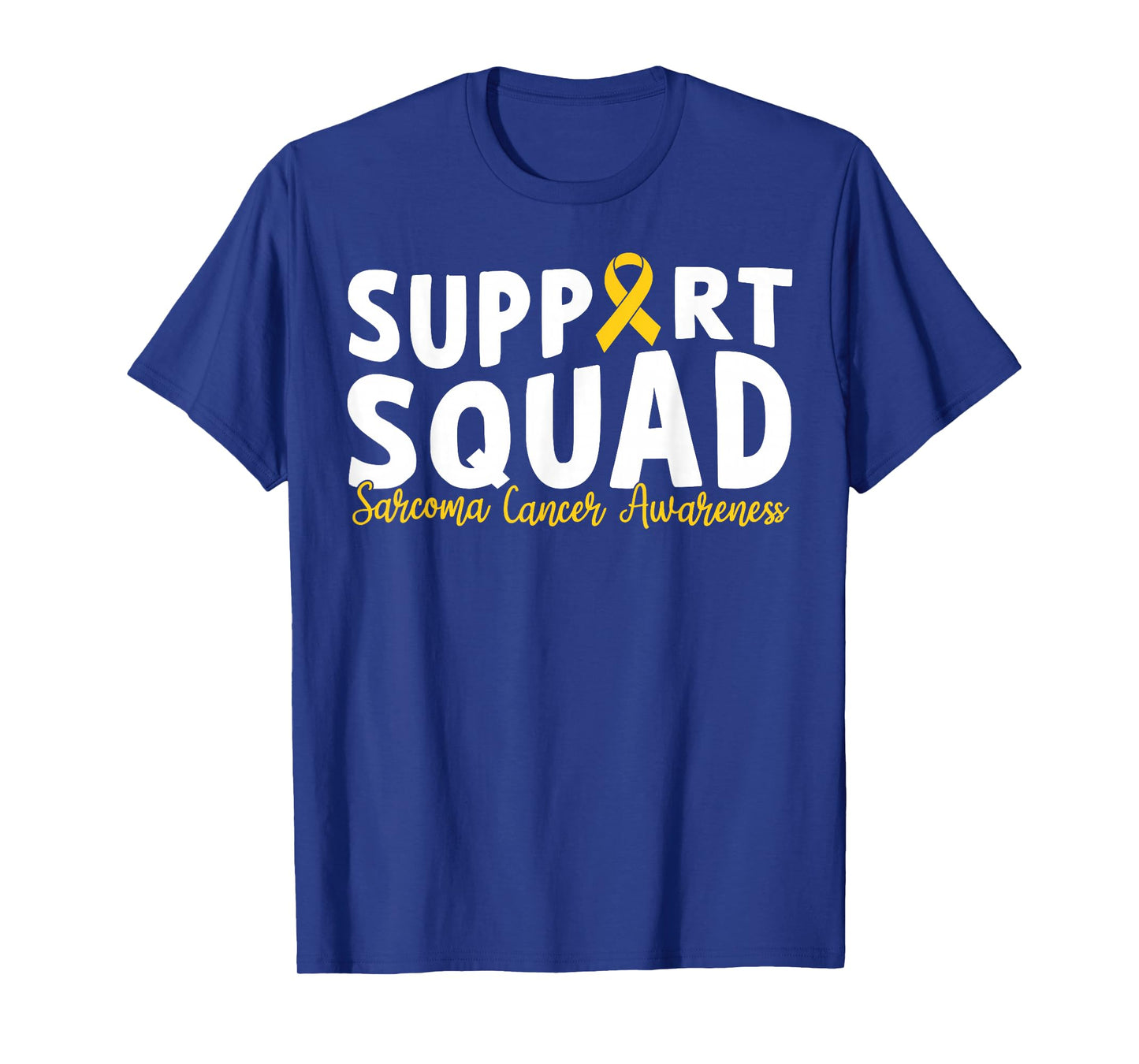 Sarcoma Cancer Awareness Yellow Ribbon Warrior Sarcoma T-Shirt