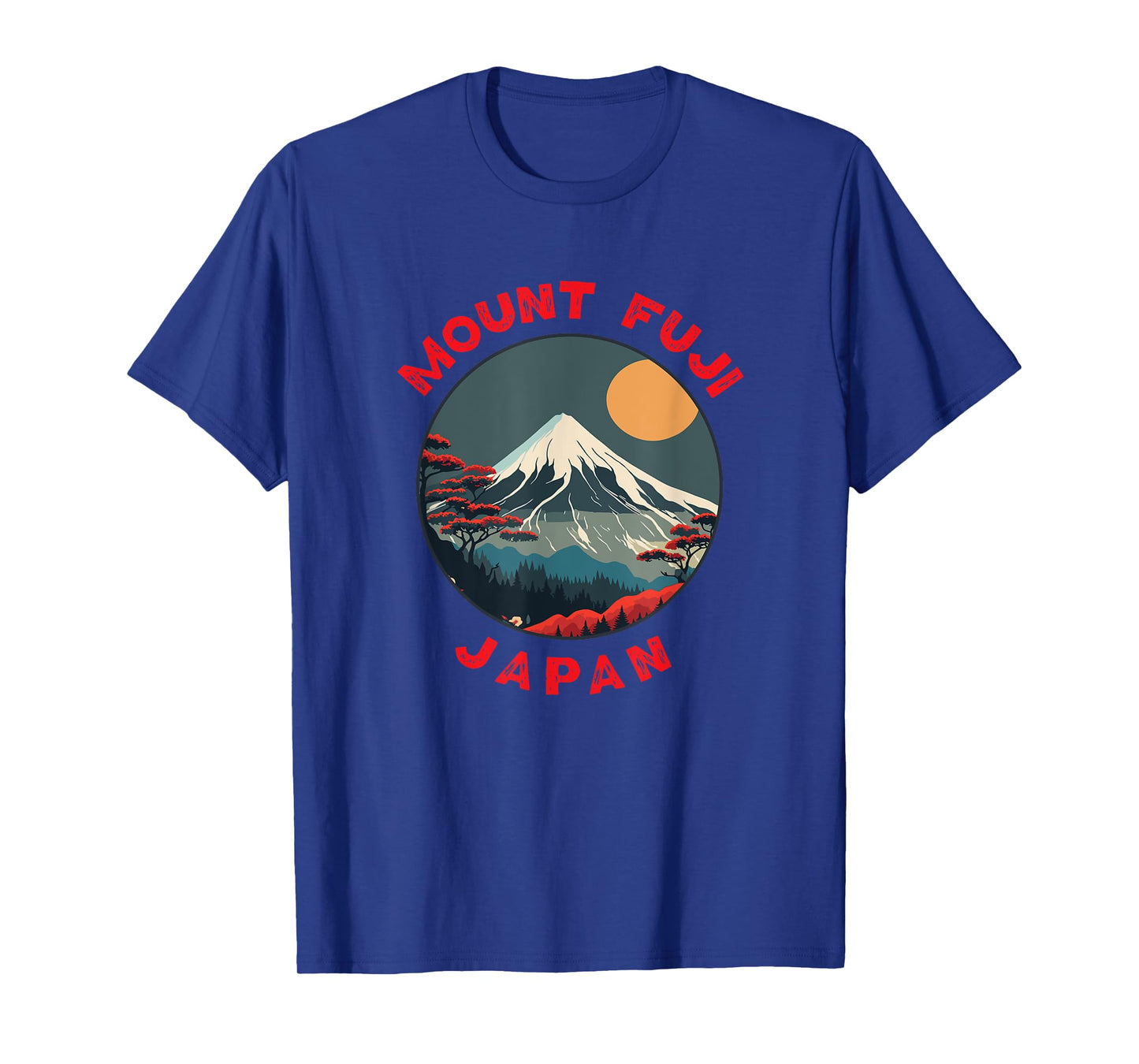 Mount Fuji Japan Distressed Circle Vintage T-Shirt