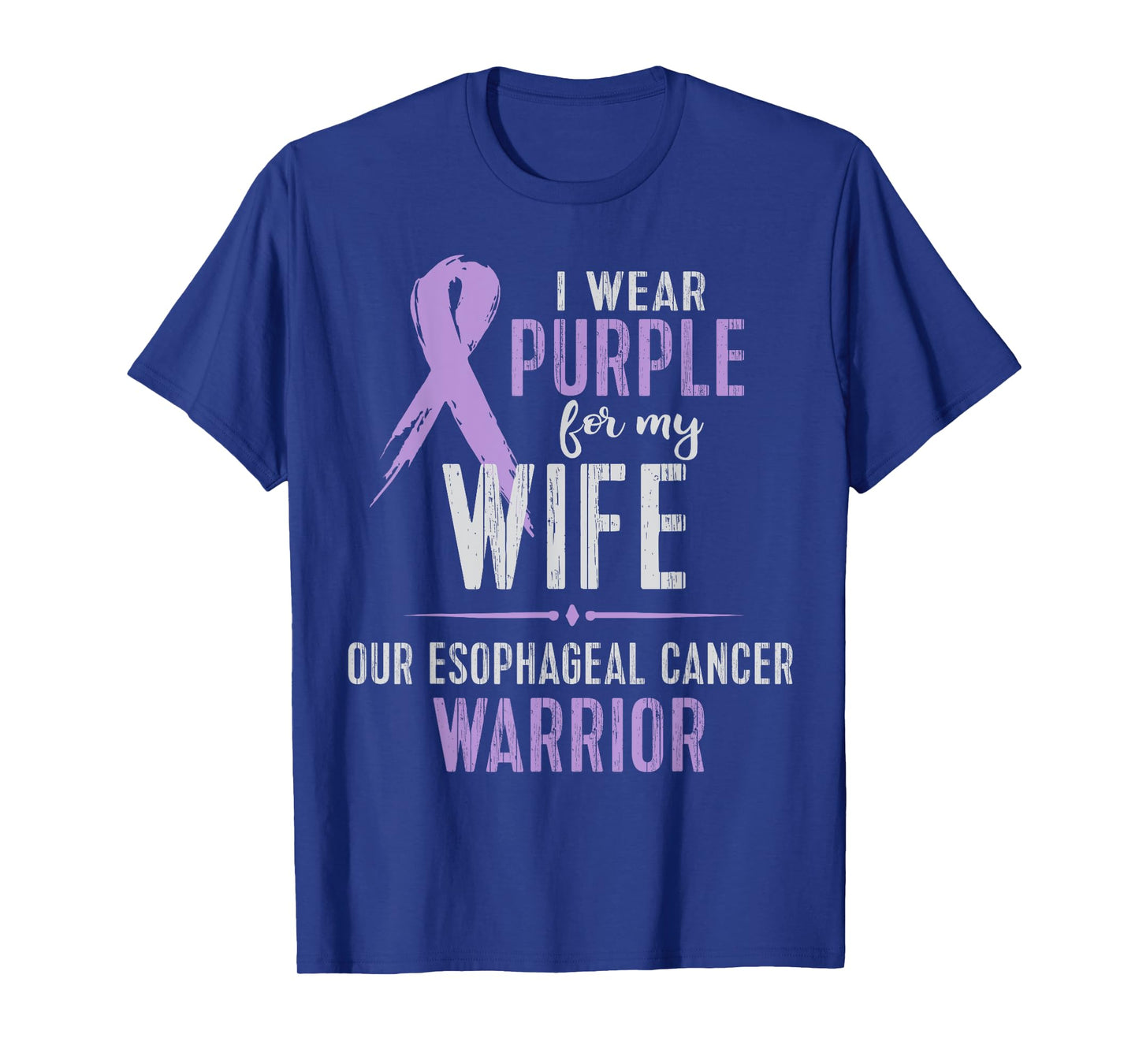 Esophageal Cancer Awareness TShirt My Wife Warrior Tee T-Shirt
